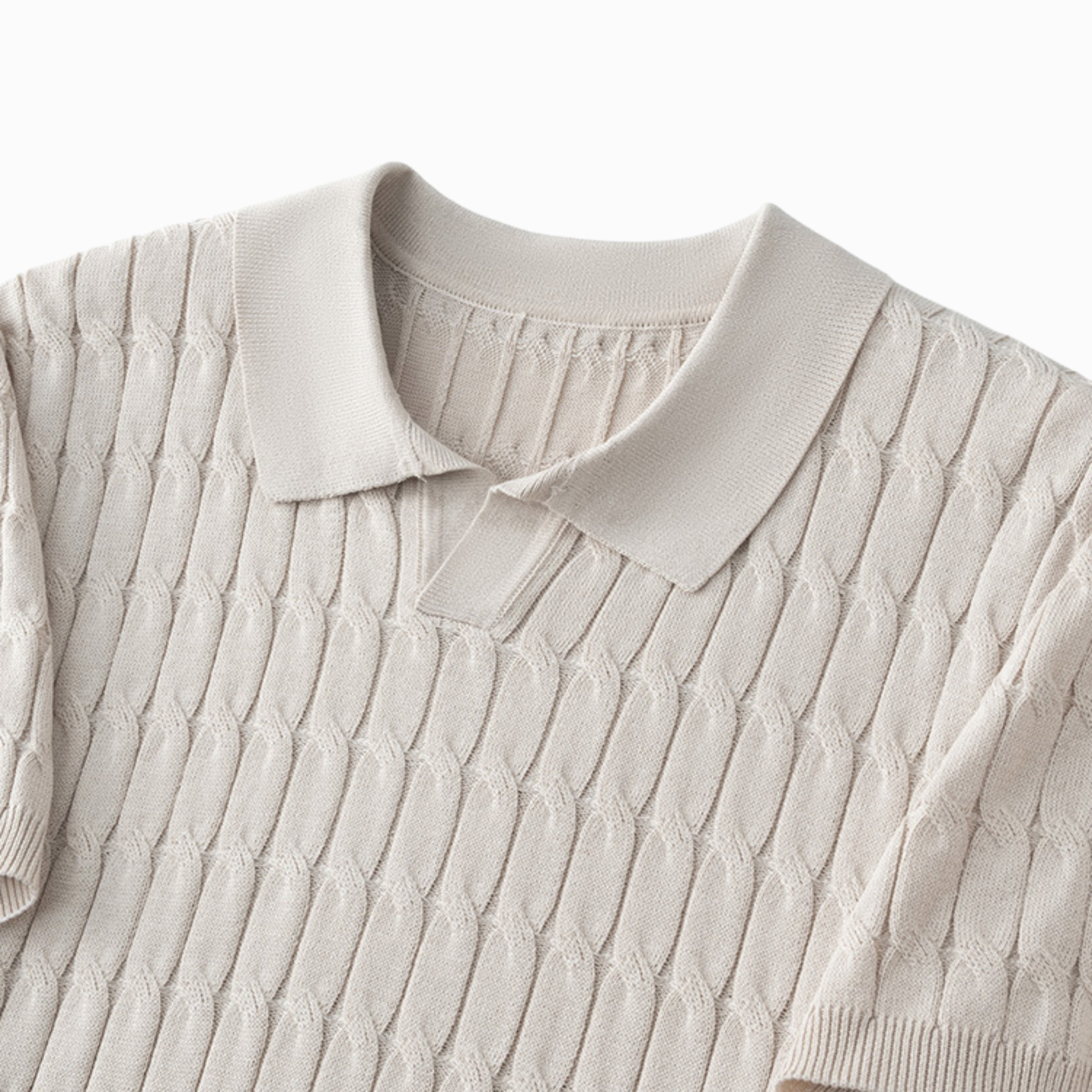 LUXE RIBBAD POLO - Beige