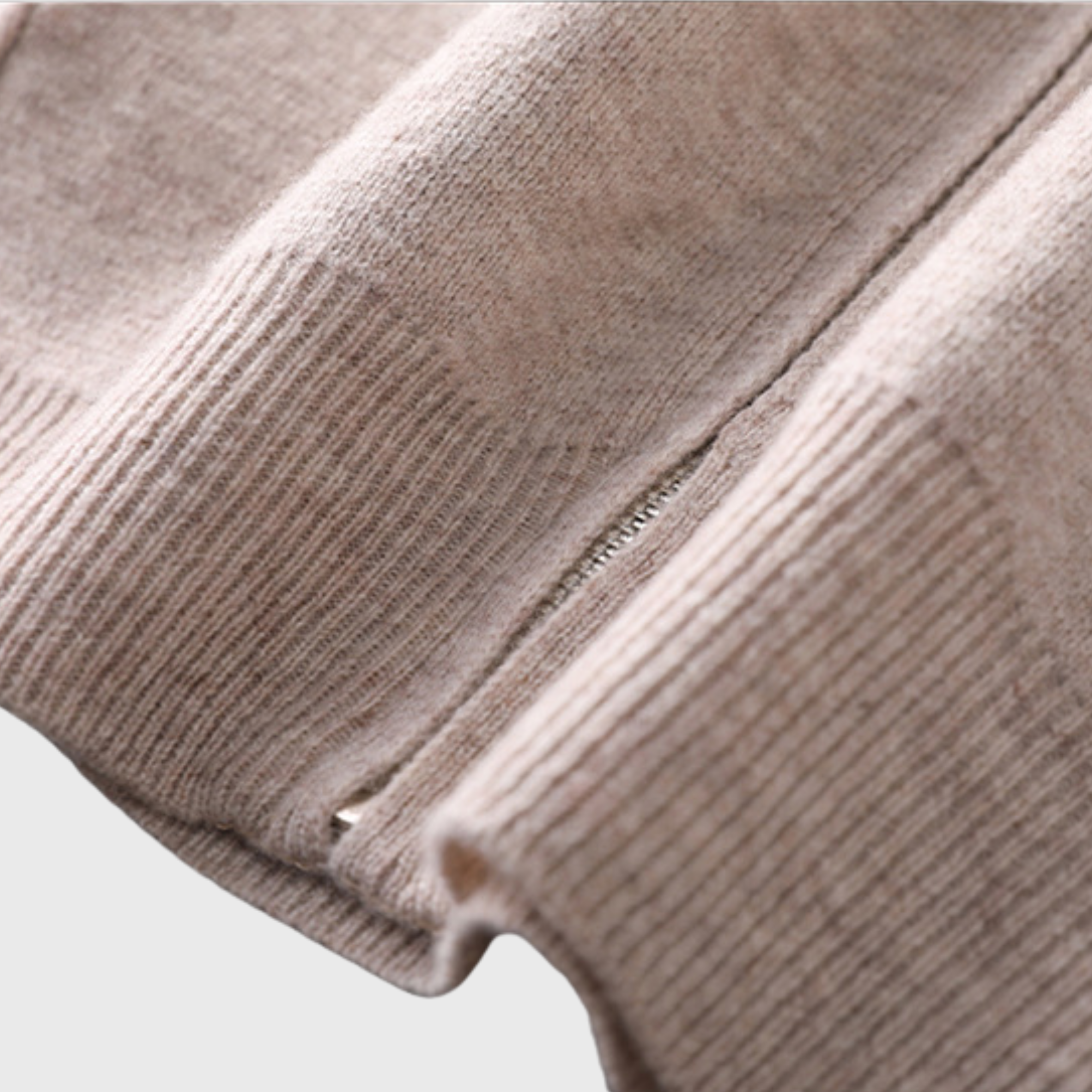 AXEL STICKAD CARDIGAN OFF-WHITE