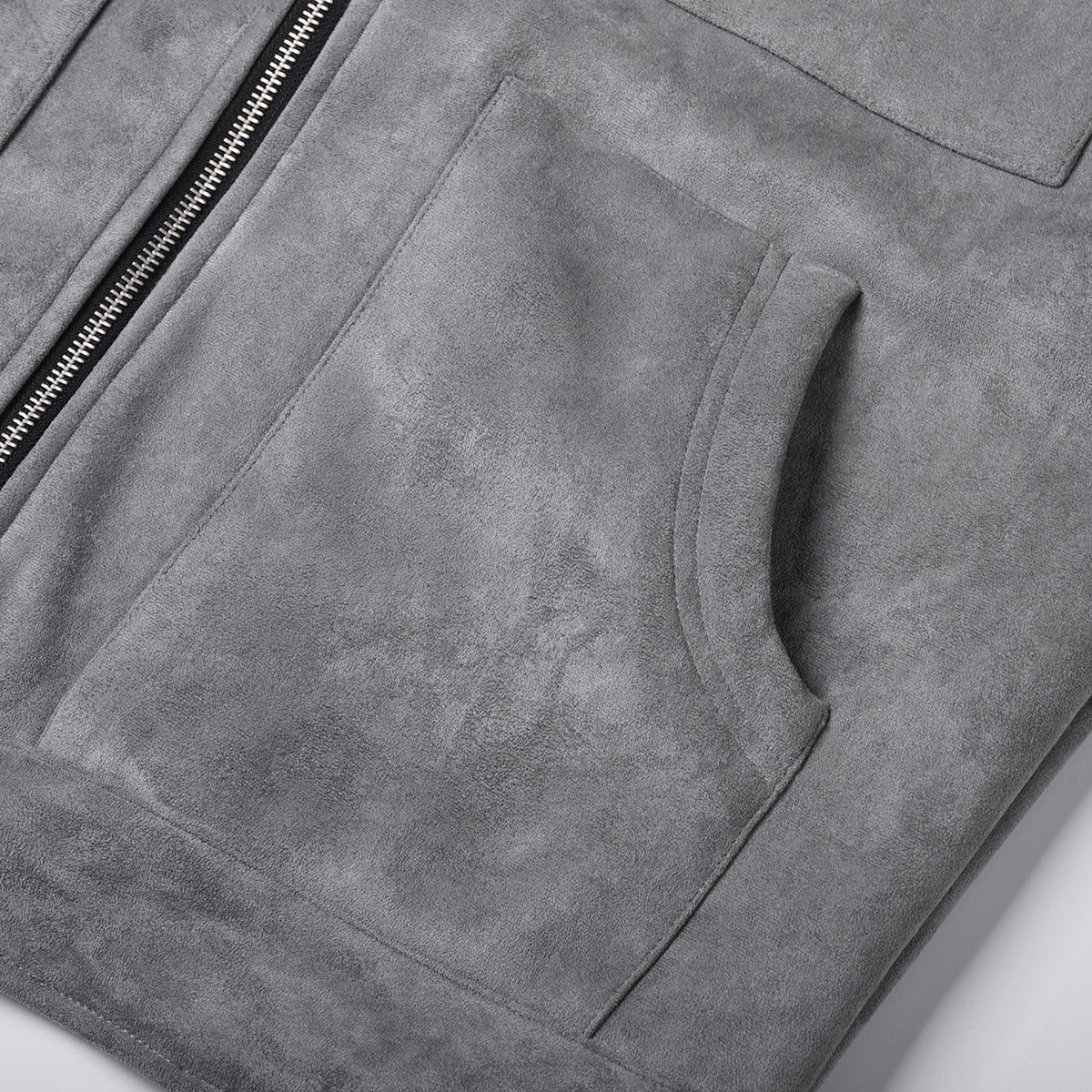 LUXE SUEDE JACKA - Grå