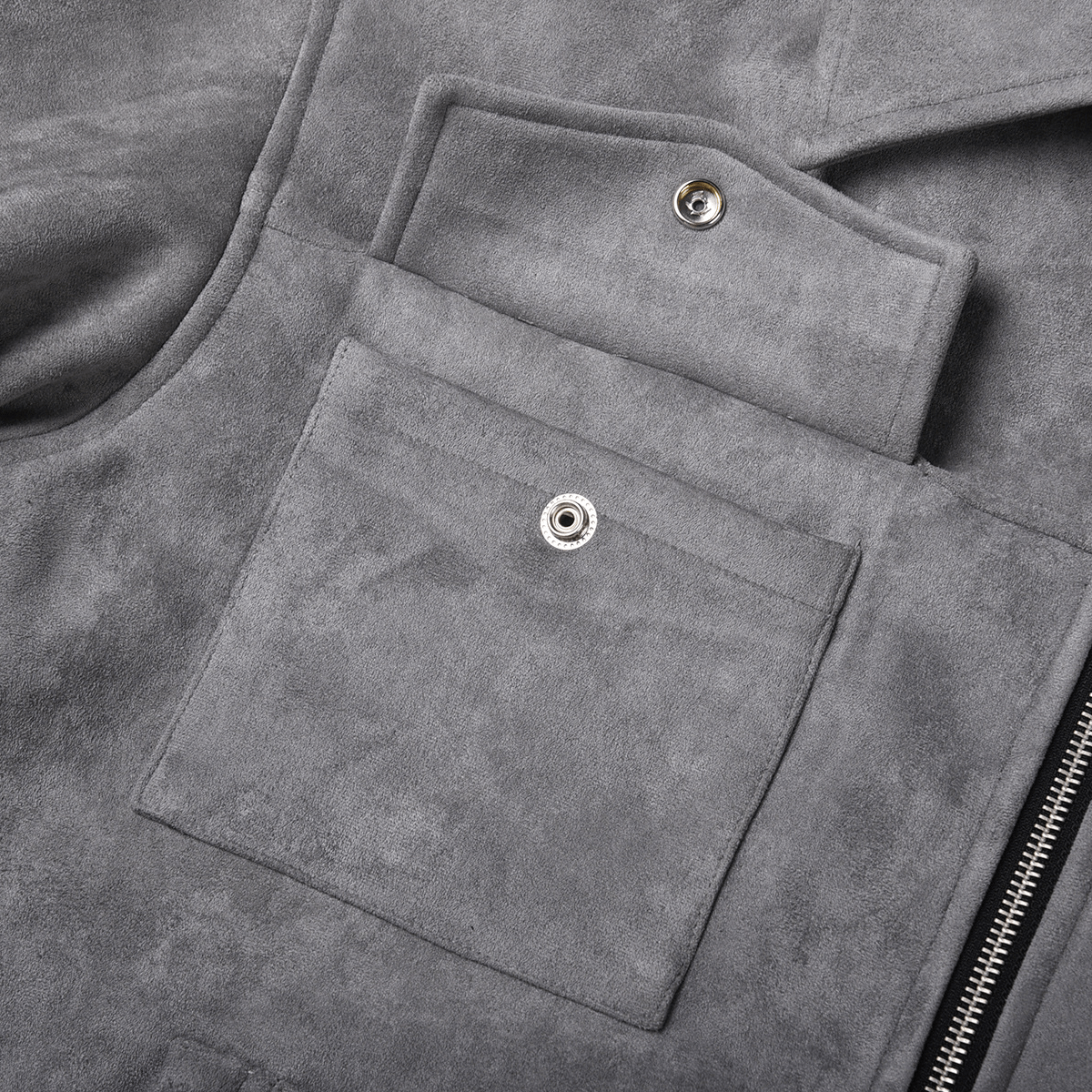 LUXE SUEDE JACKA - Grå