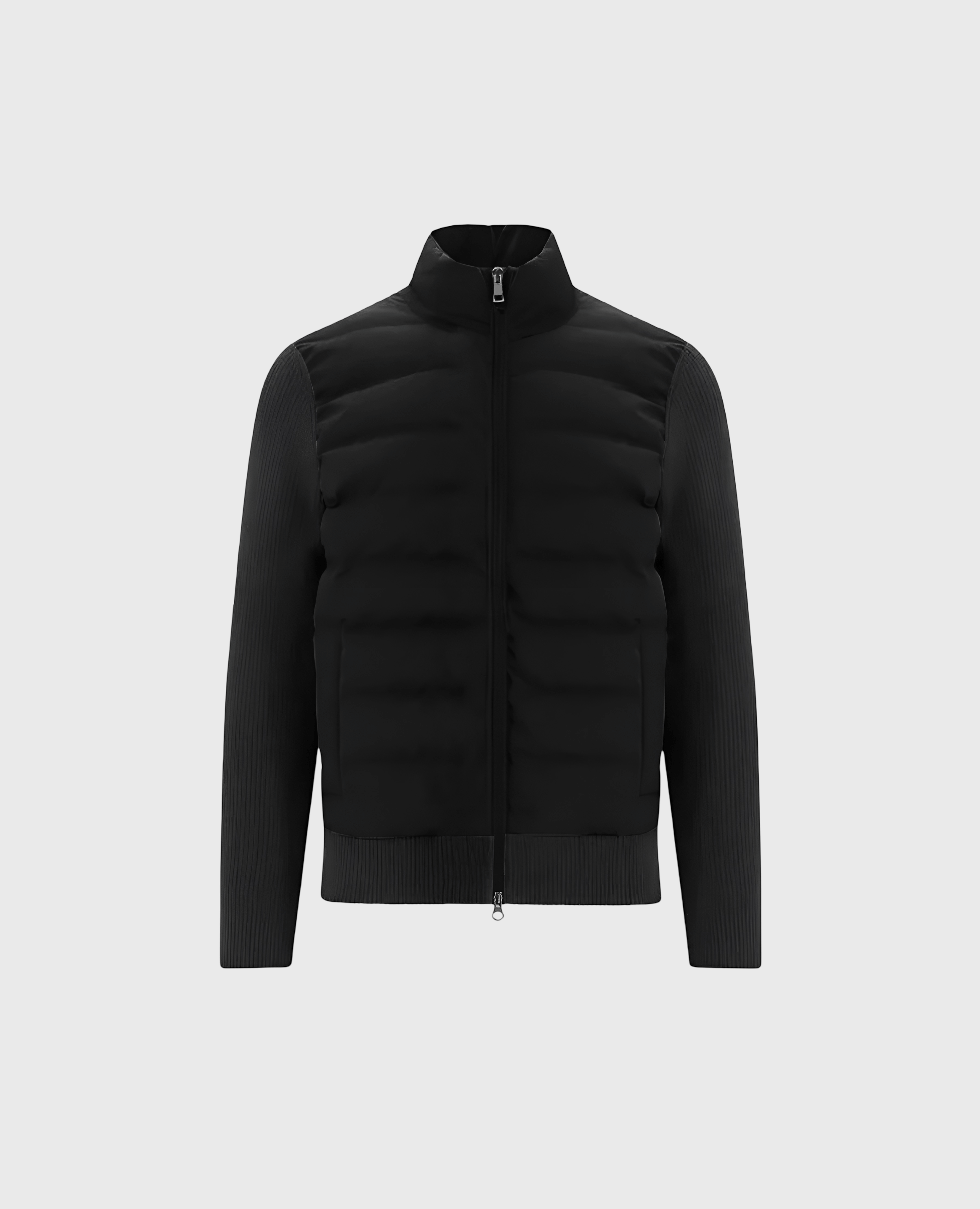 AXEL PUFFER CARDIGAN SVART