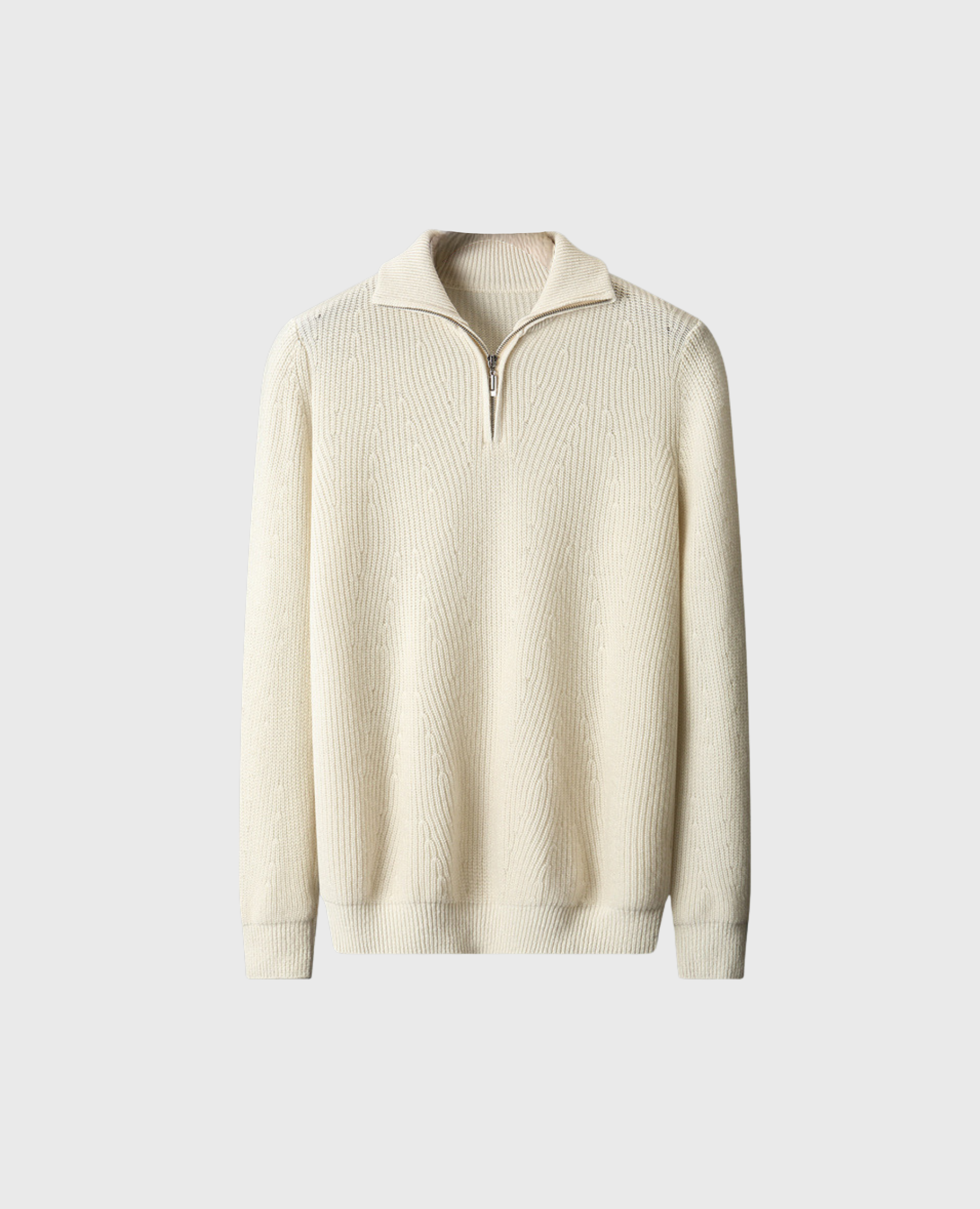 AXEL KNIT ZIP OFF-WHITE