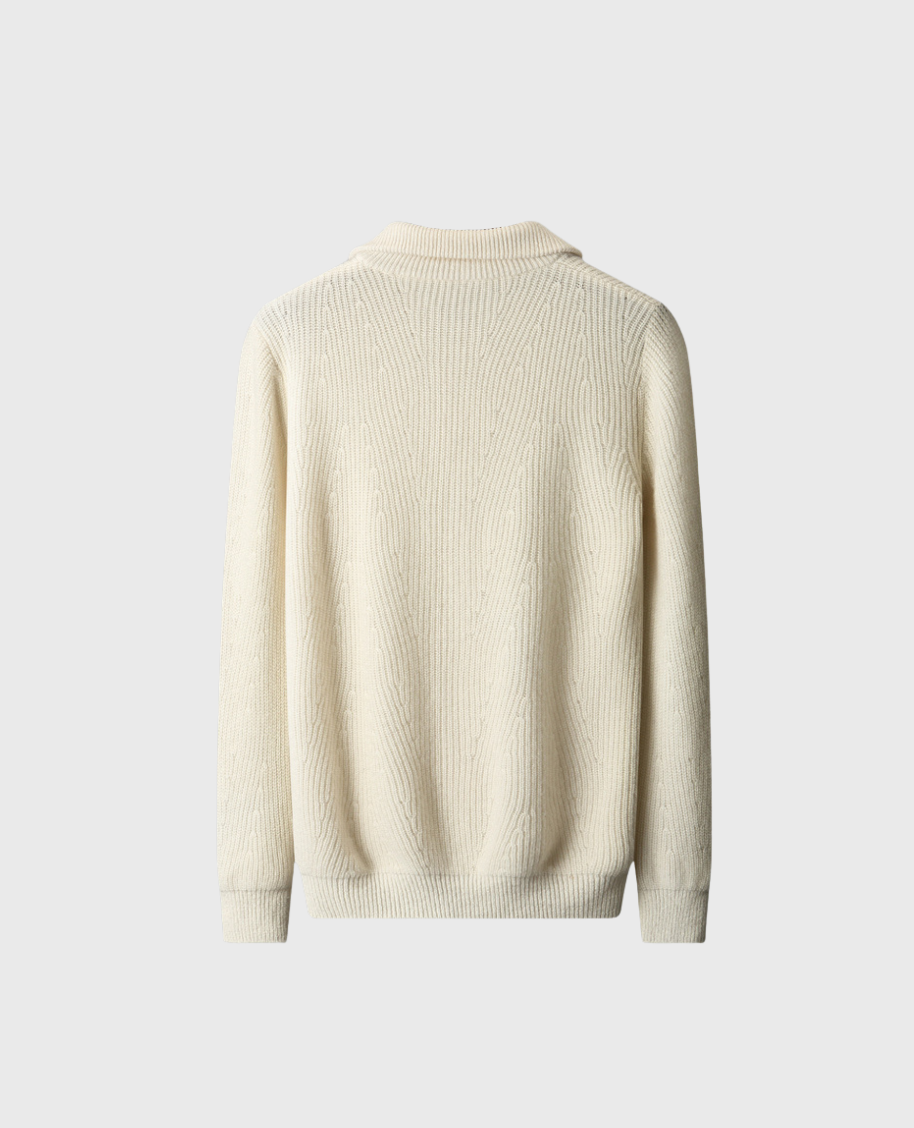 AXEL KNIT ZIP OFF-WHITE