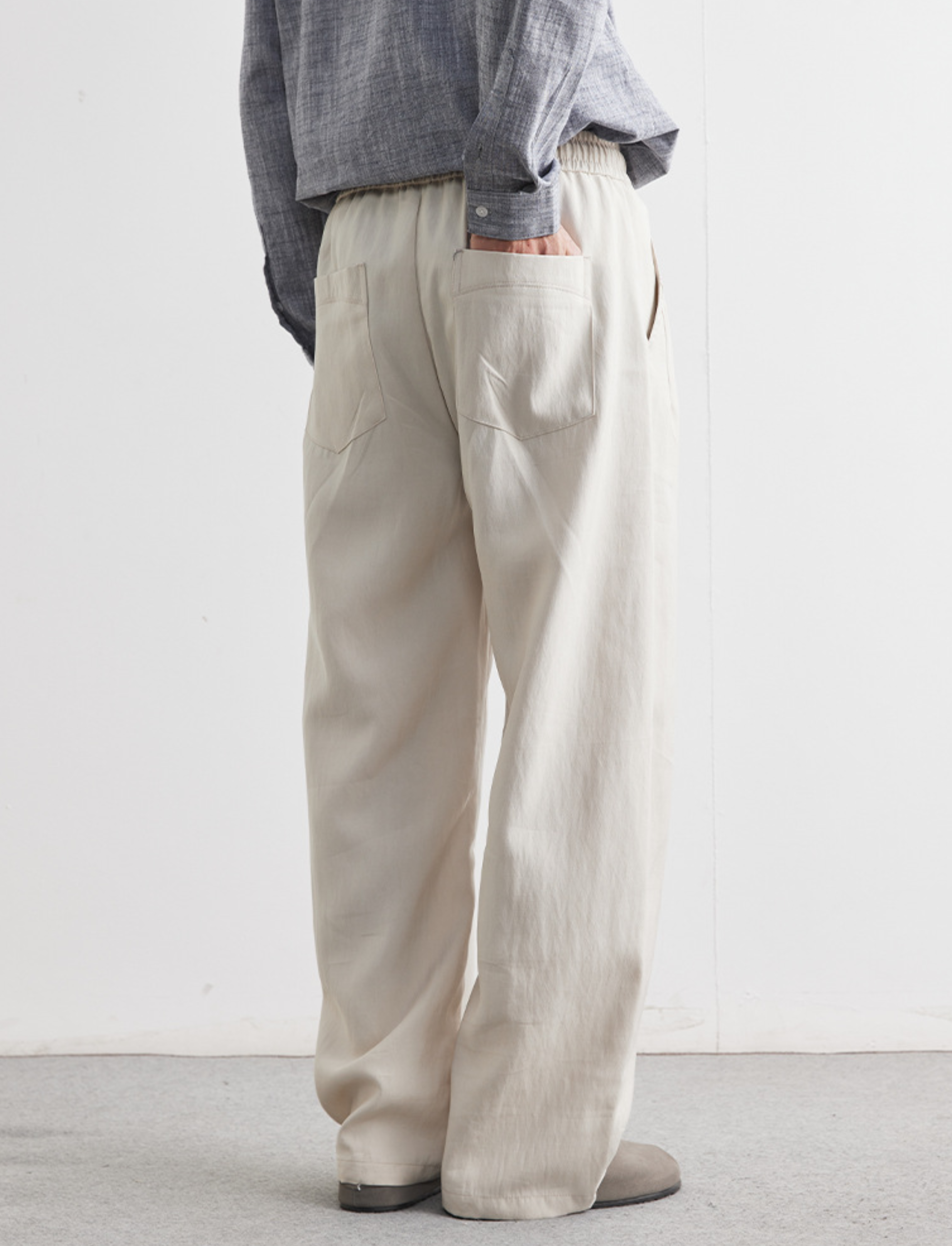 LUXE LINNE BYXOR - Beige