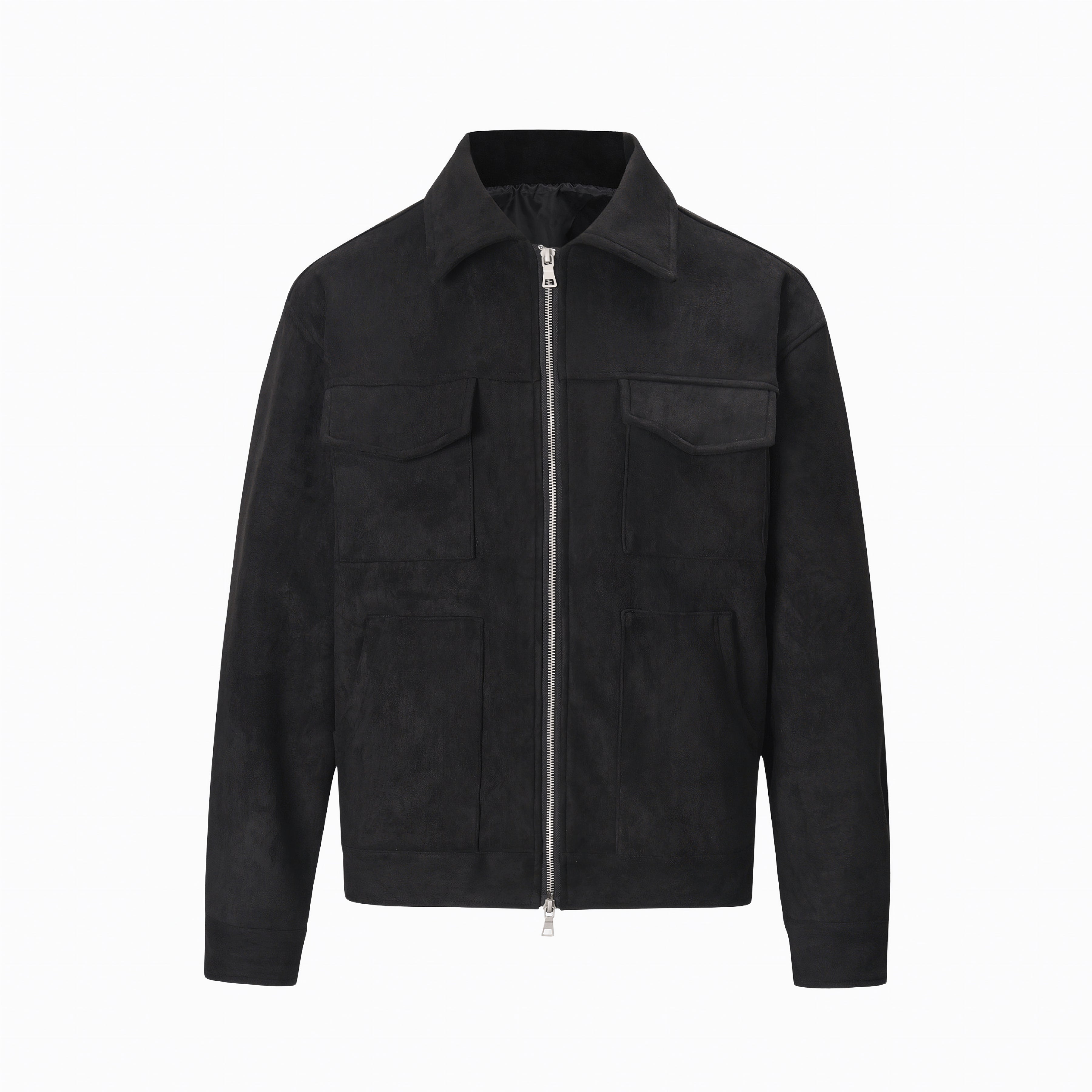 LUXE SUEDE JACKA - Svart