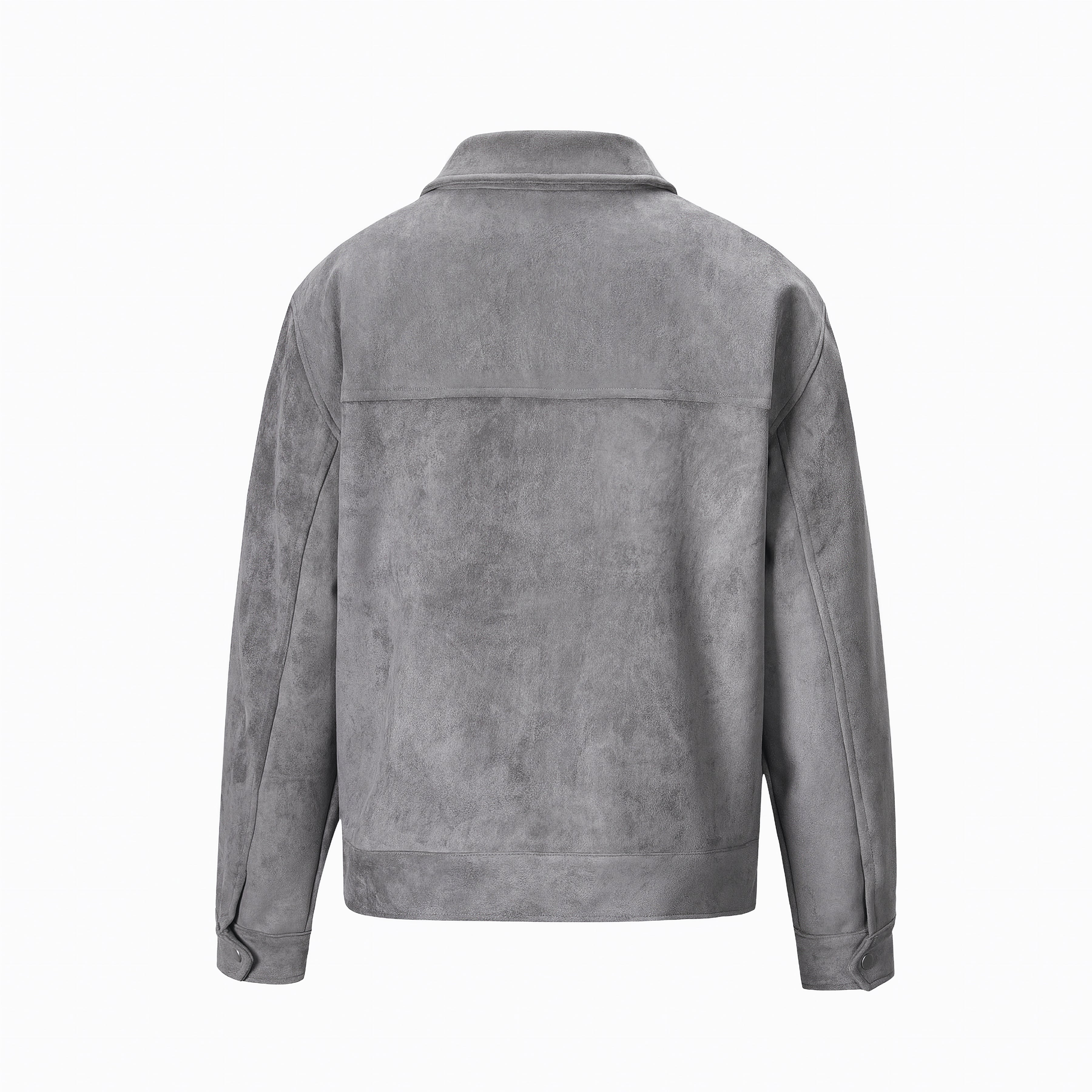 LUXE SUEDE JACKA - Grå