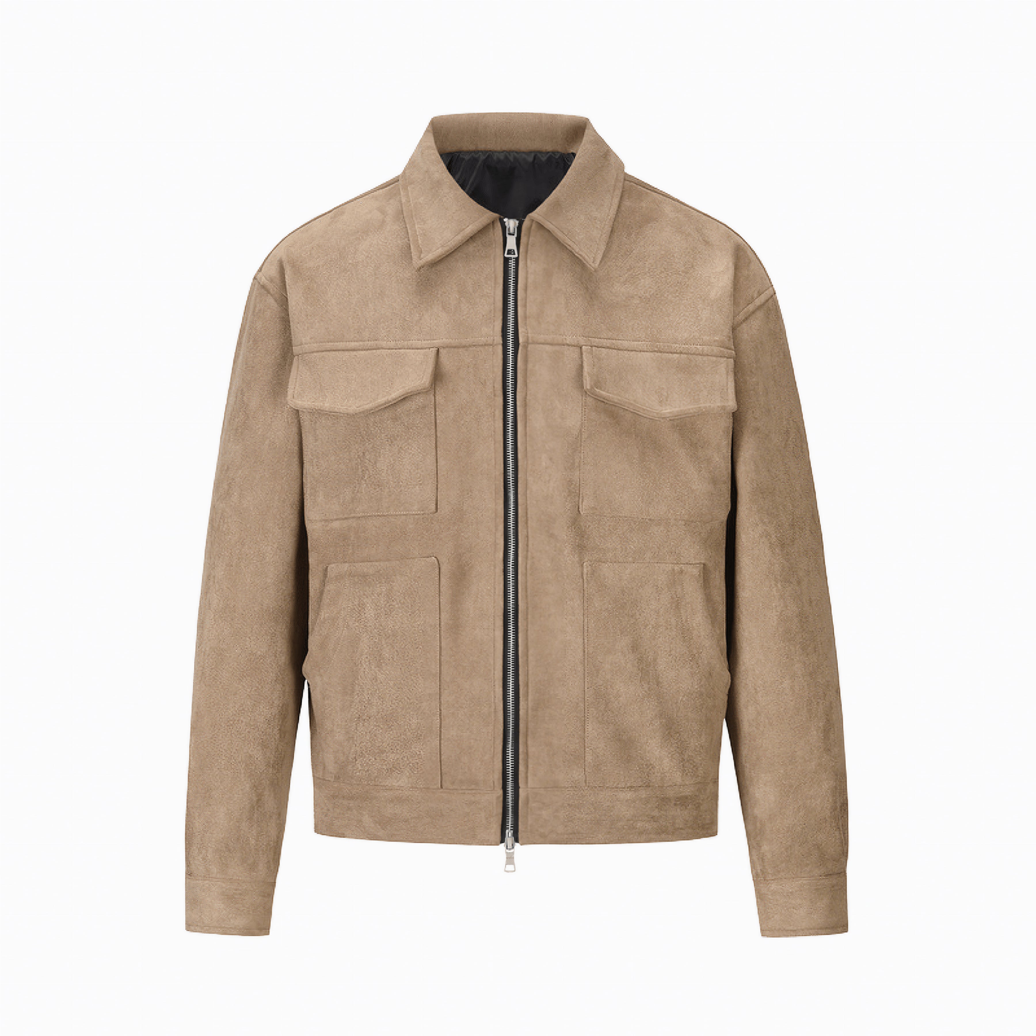 LUXE SUEDE JACKA - Beige
