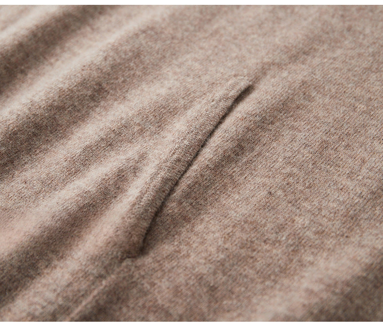 AXEL MERINO HOODIE BRUN