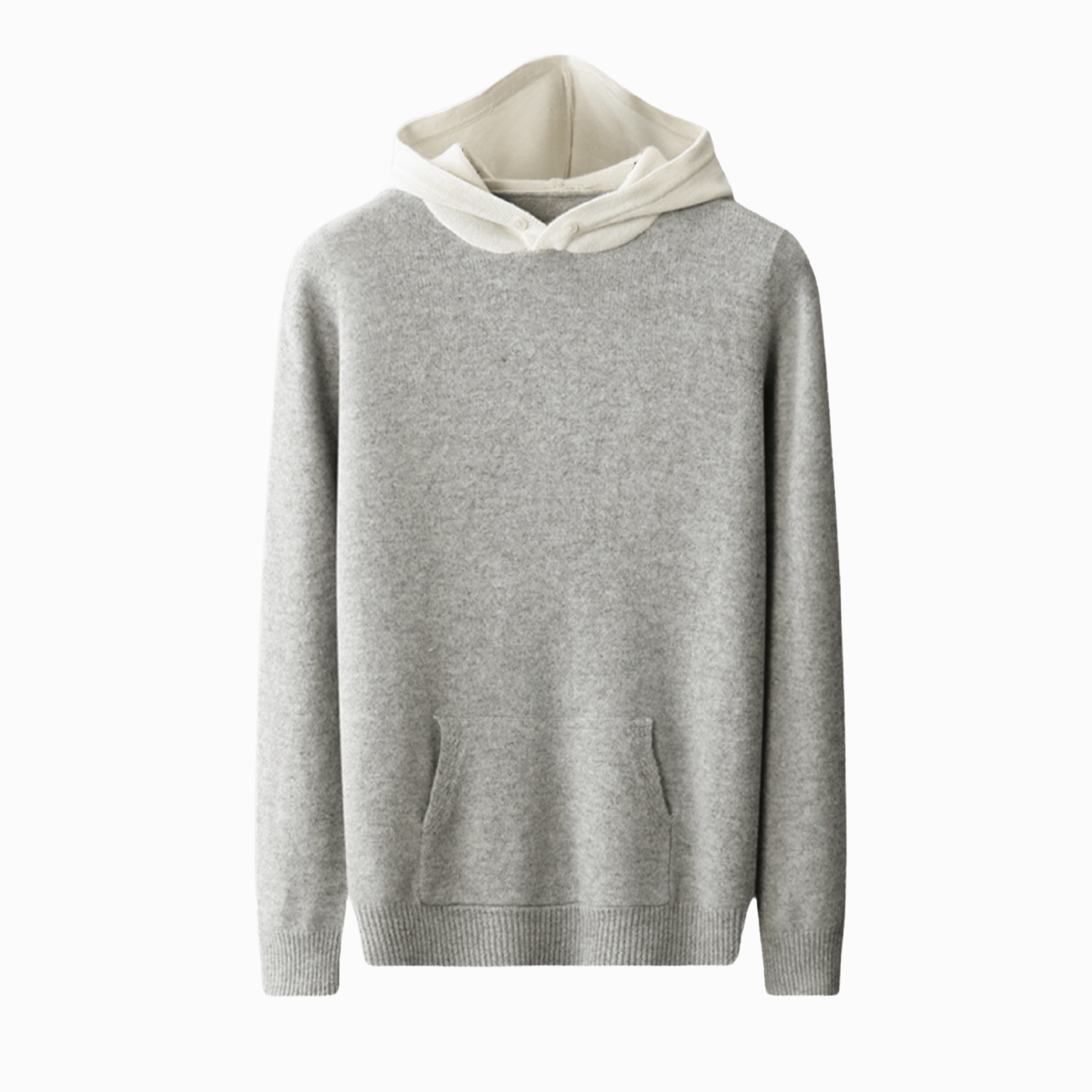 MERINO HOODIE - KNAPP