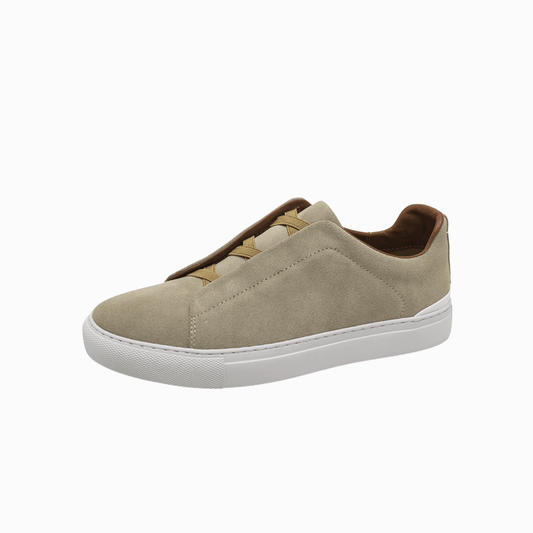 LACELESS SNEAKERS - Beige