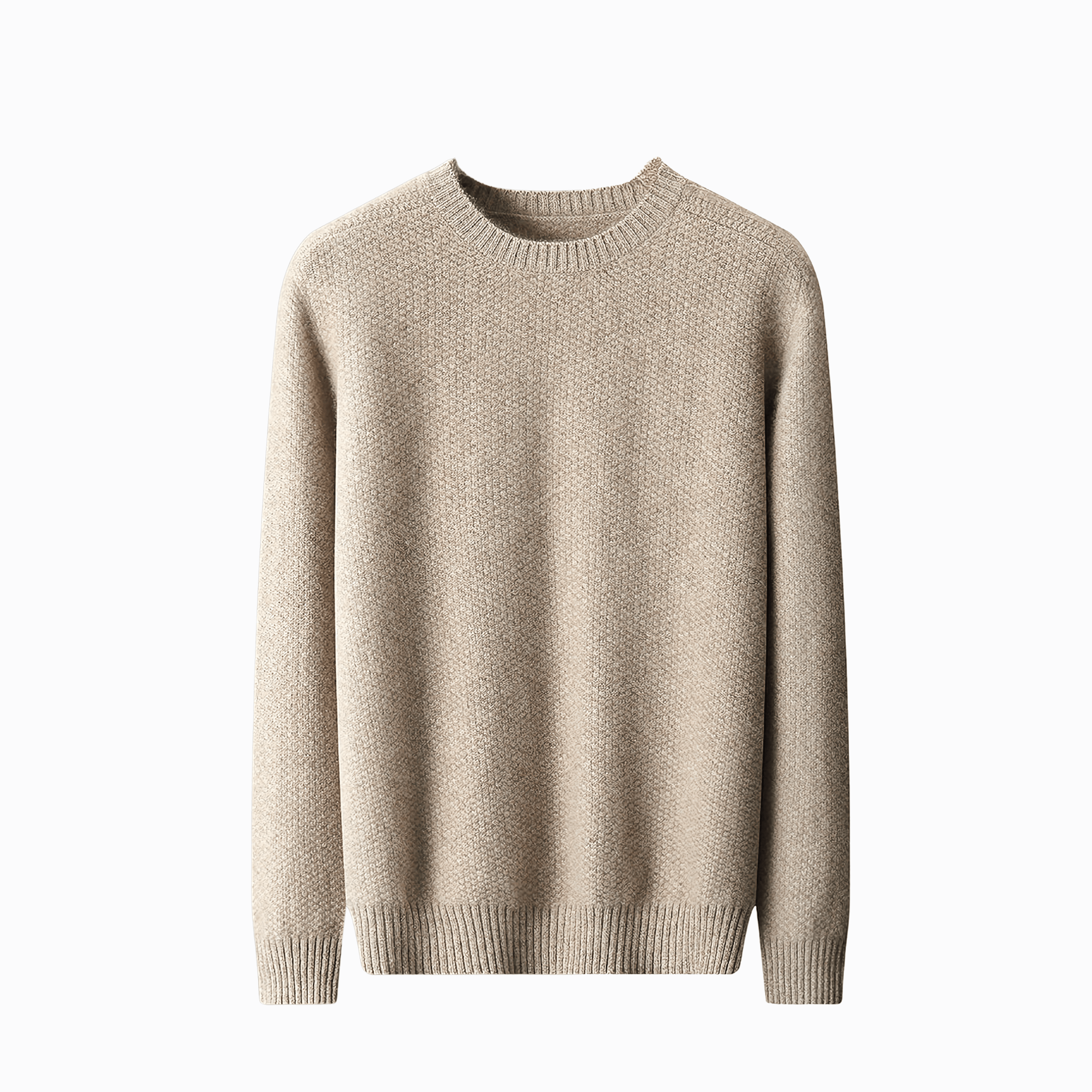 KASHMIR CREWNECK - Beige