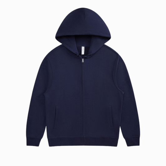 ZIP HOODIE - Navy