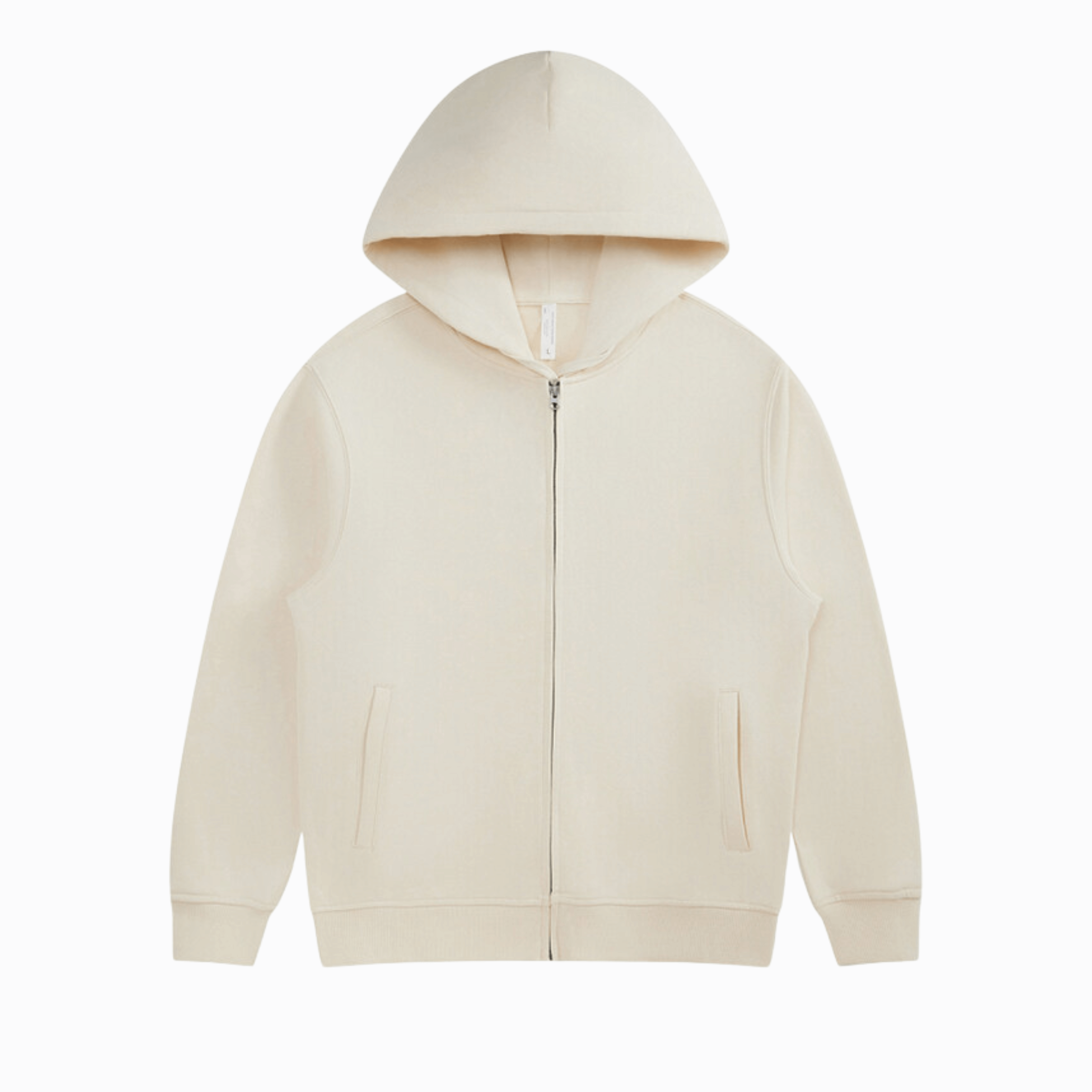 ZIP HOODIE - Beige
