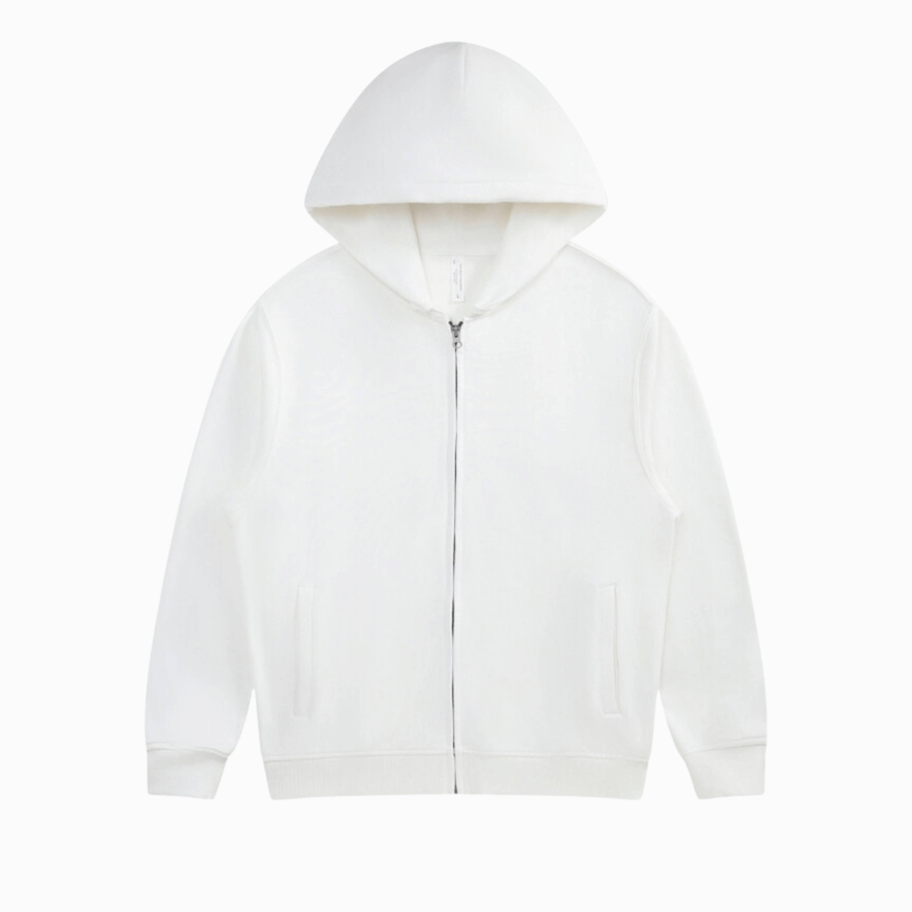 ZIP HOODIE - Vit