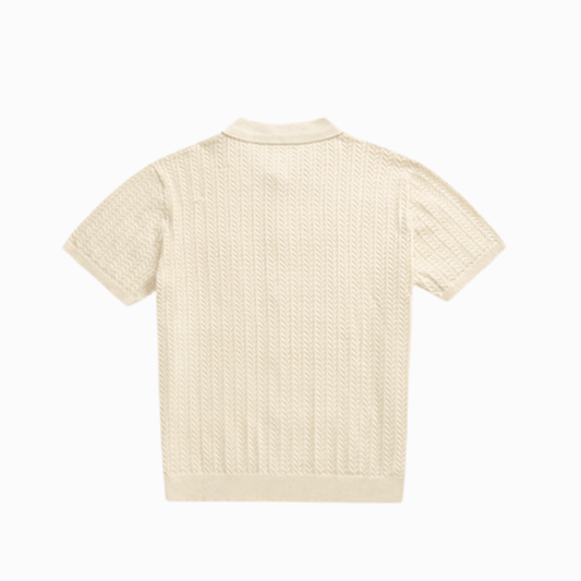 STICKAD PIKÉTRÖJA - Beige