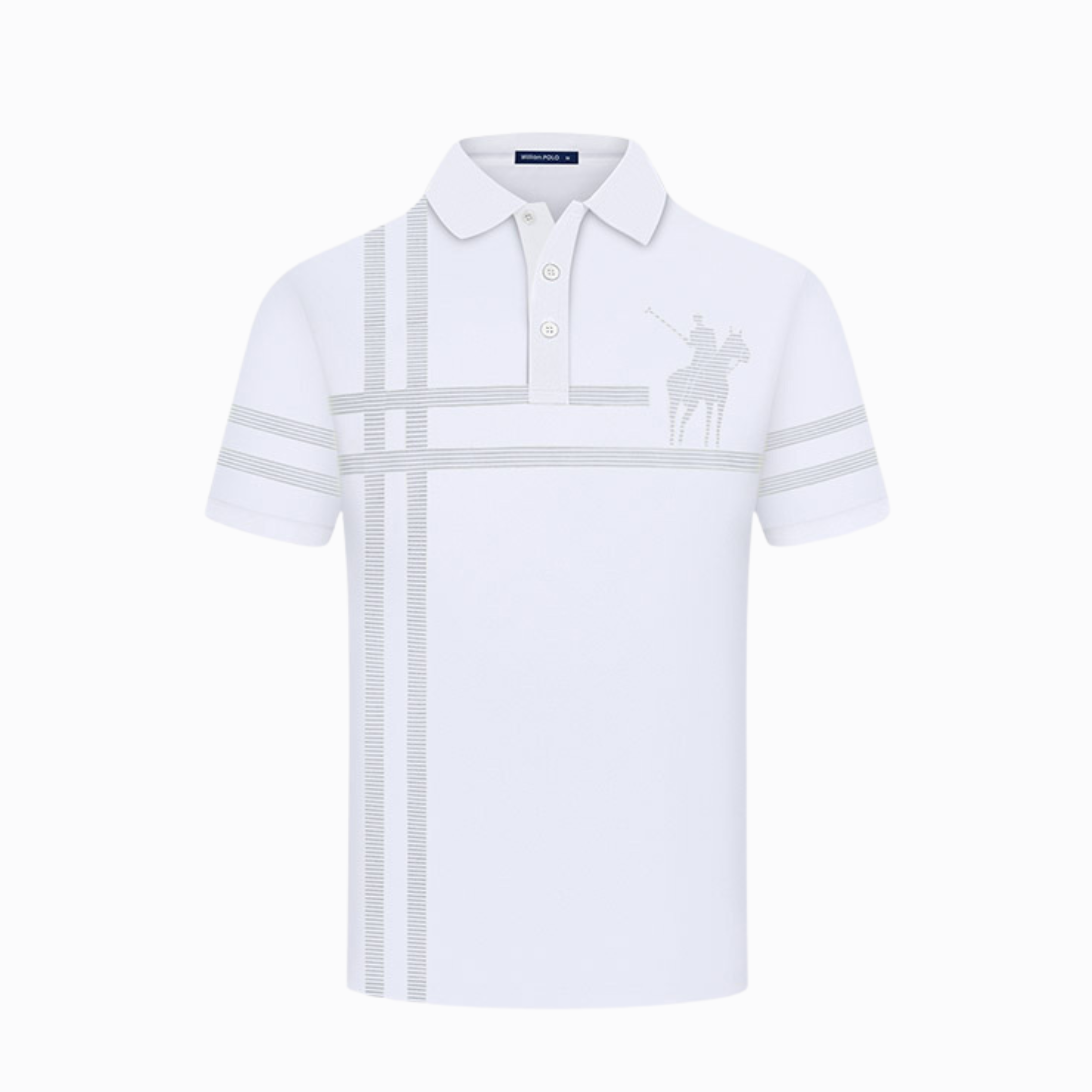 LUXE PIKÉ TRÖJA- Vit