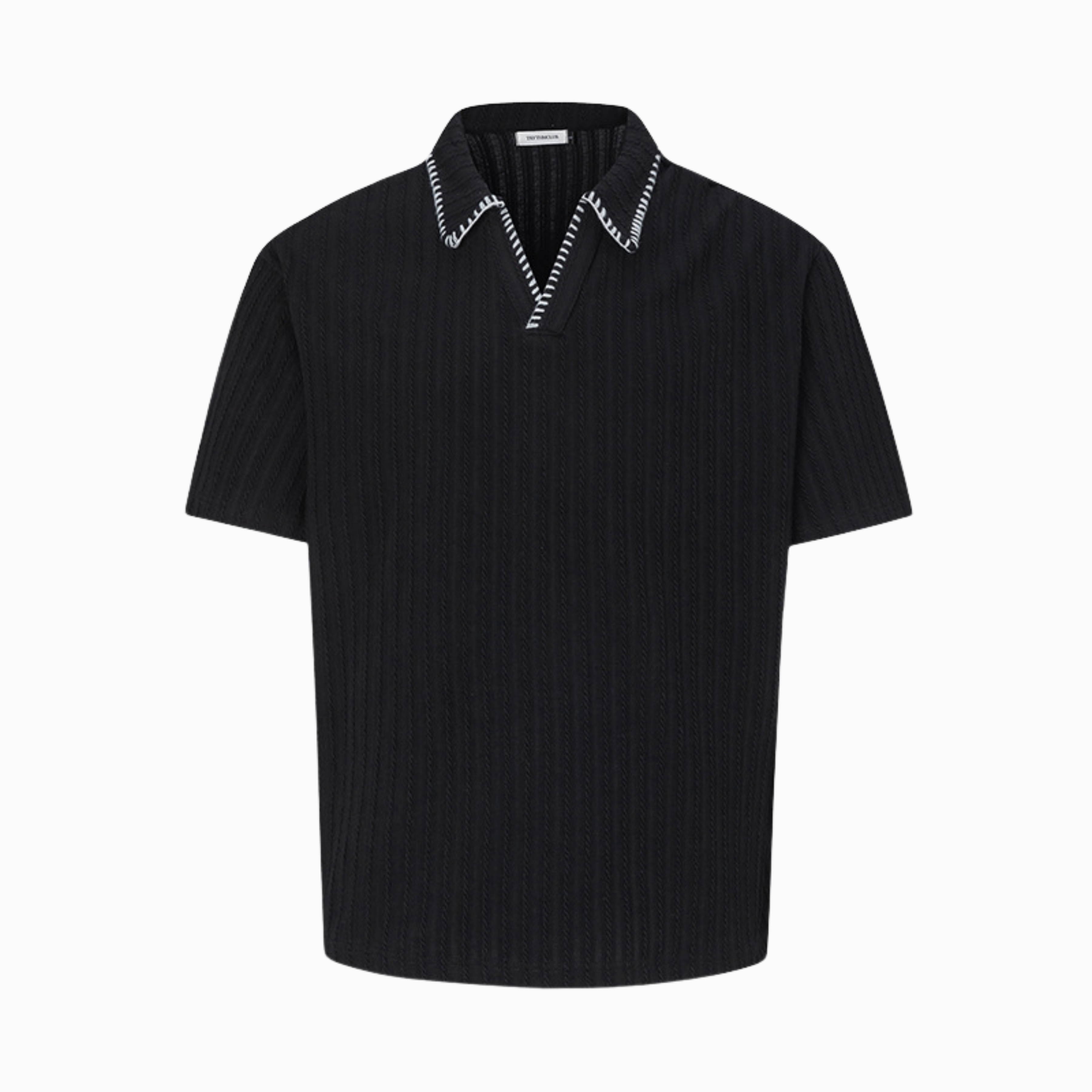 LUXE POLO TRÖJA - Svart