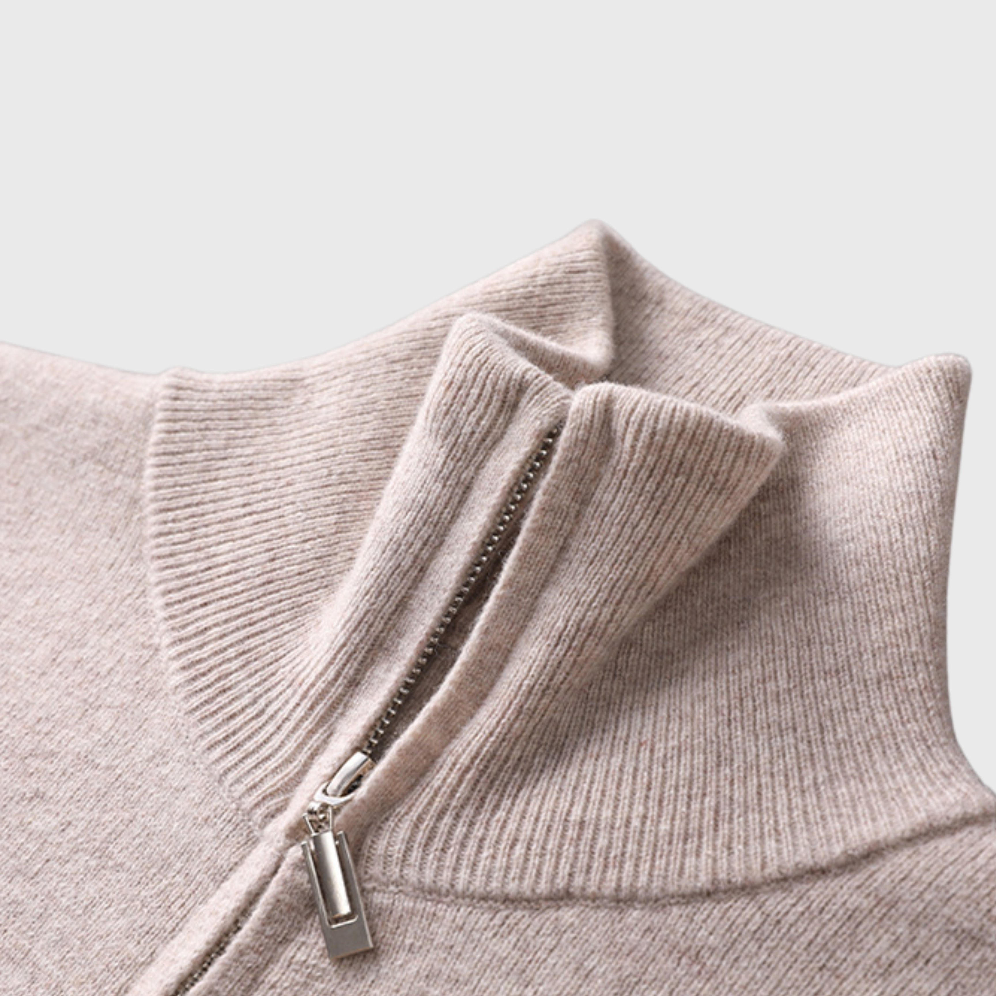 AXEL STICKAD CARDIGAN OFF-WHITE