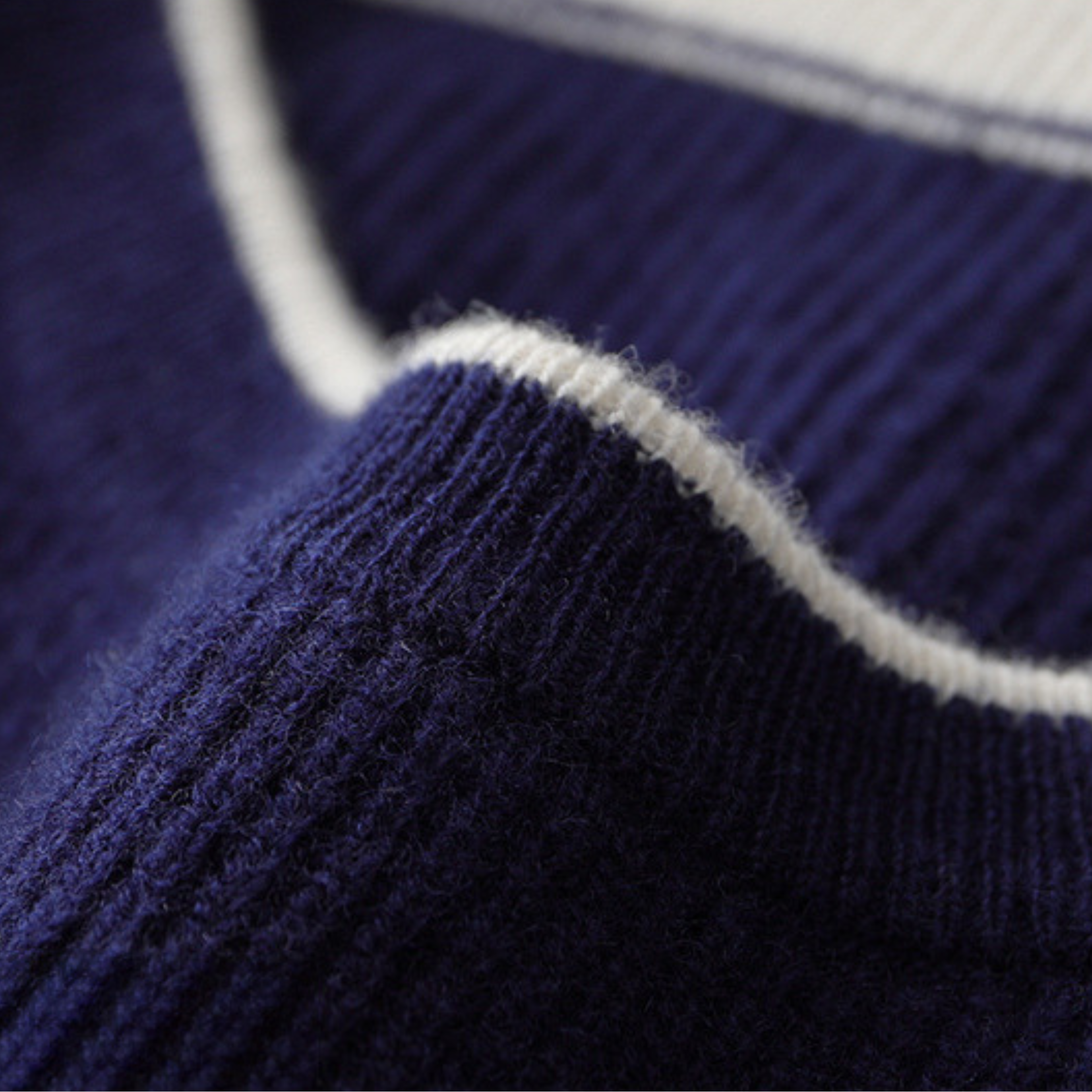 AXEL RIBBED-KNIT CREWNECK - MARIN