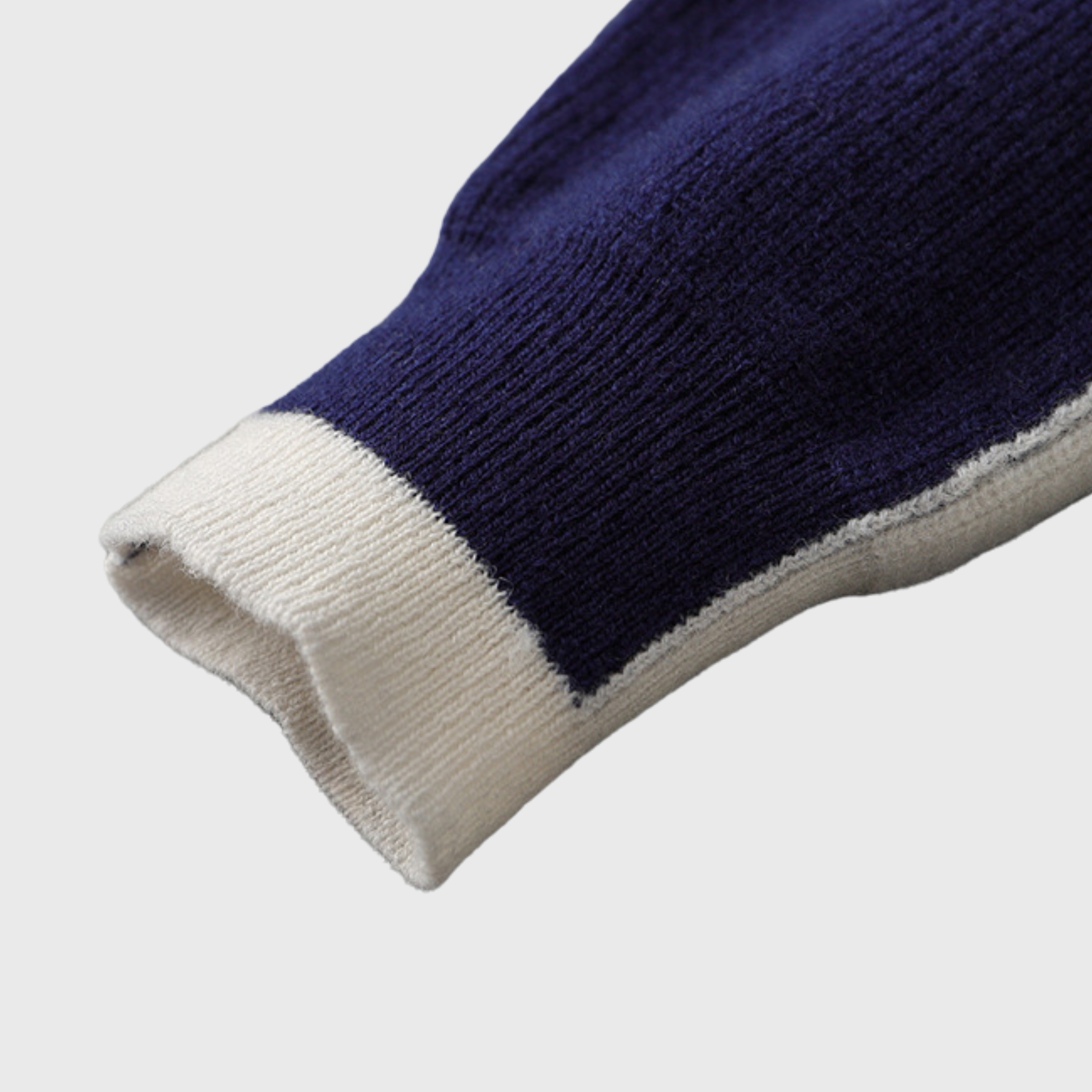 AXEL RIBBED-KNIT CREWNECK - MARIN
