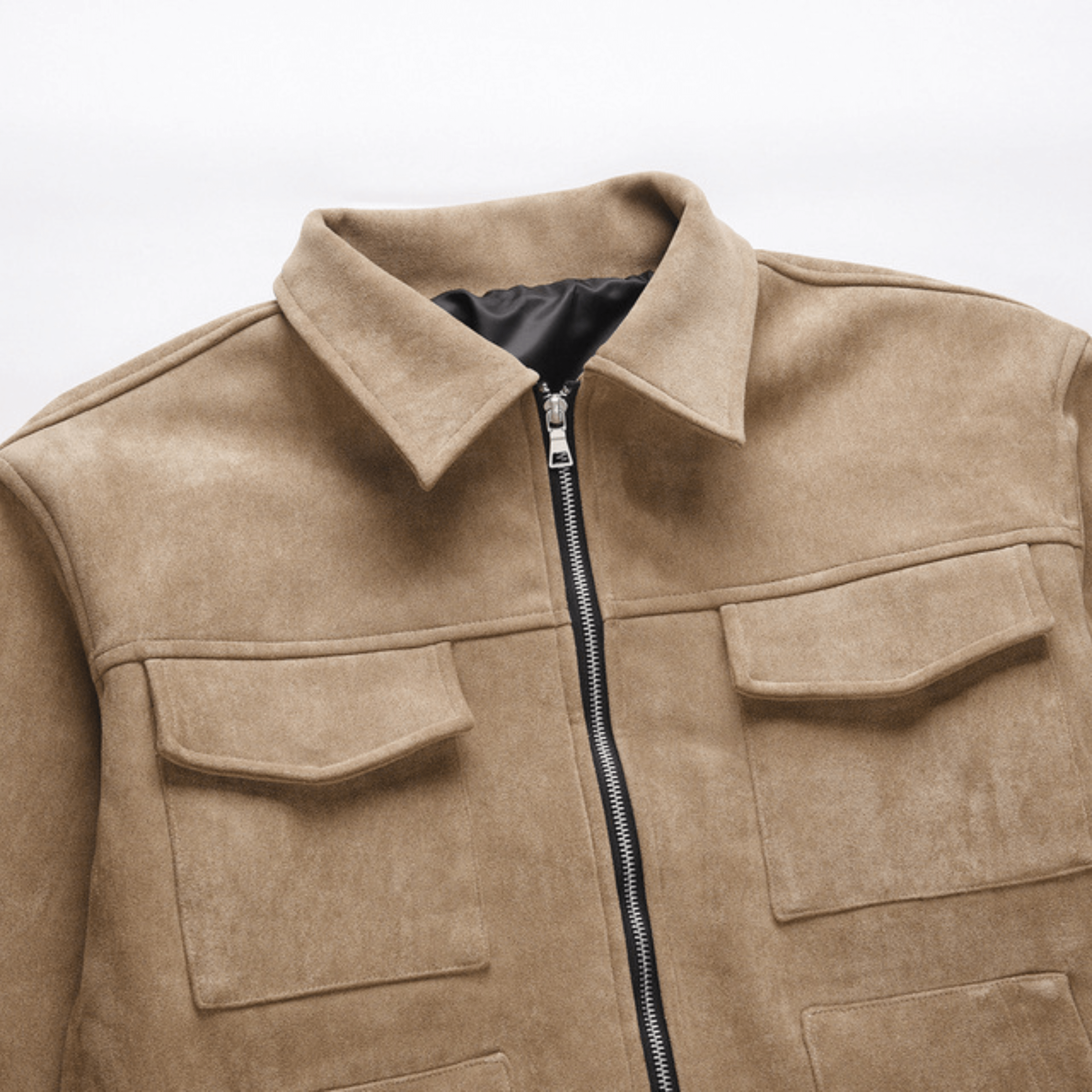 LUXE SUEDE JACKA - Beige