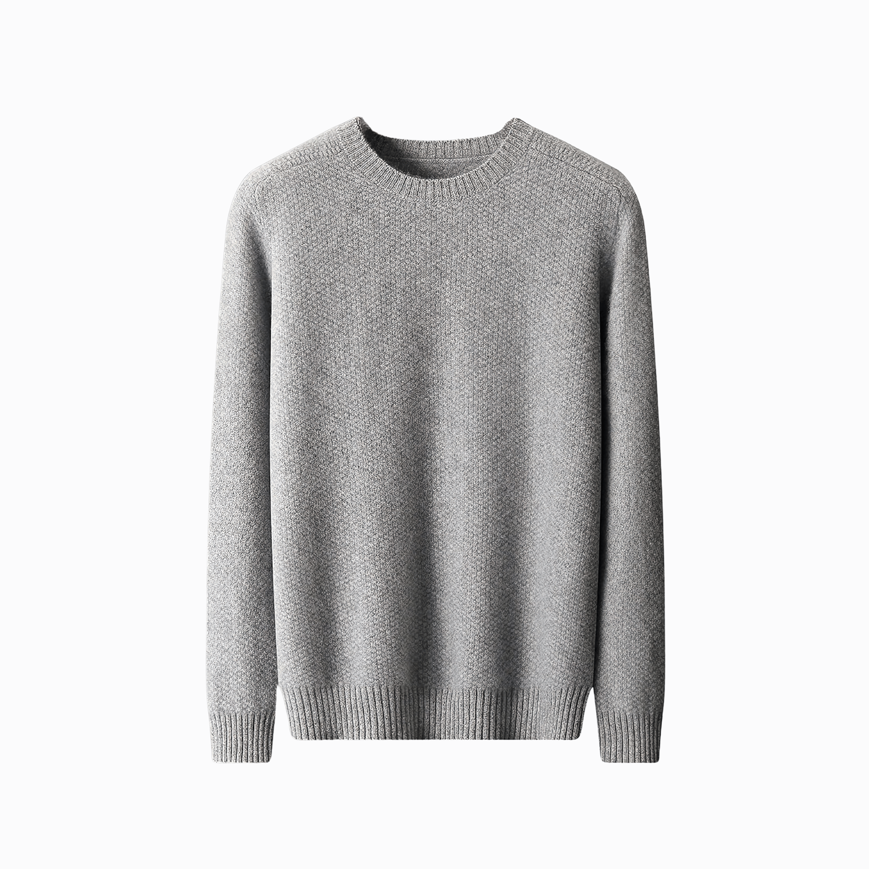 LUXE KASHMIR CREWNECK - Grå