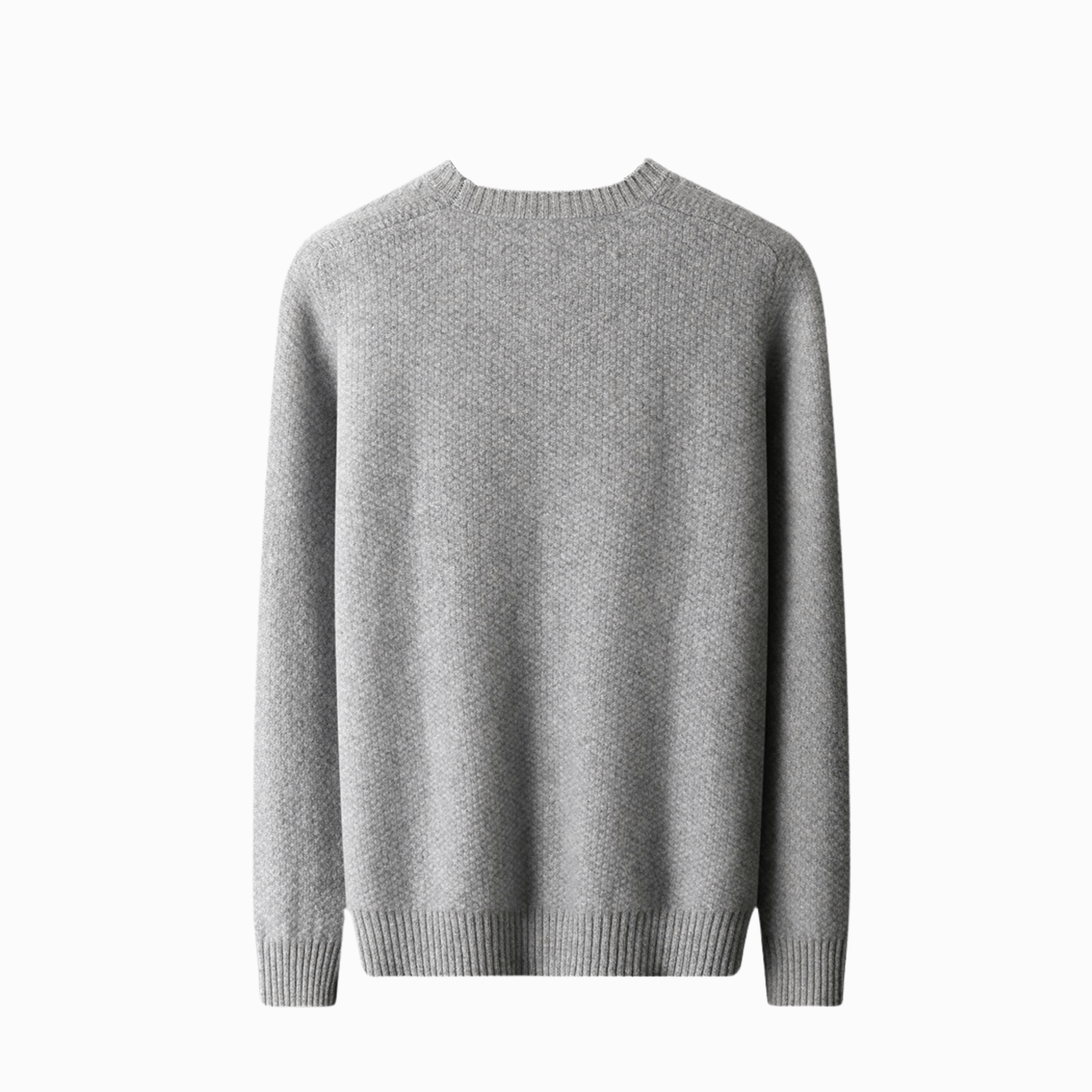 LUXE KASHMIR CREWNECK - Grå