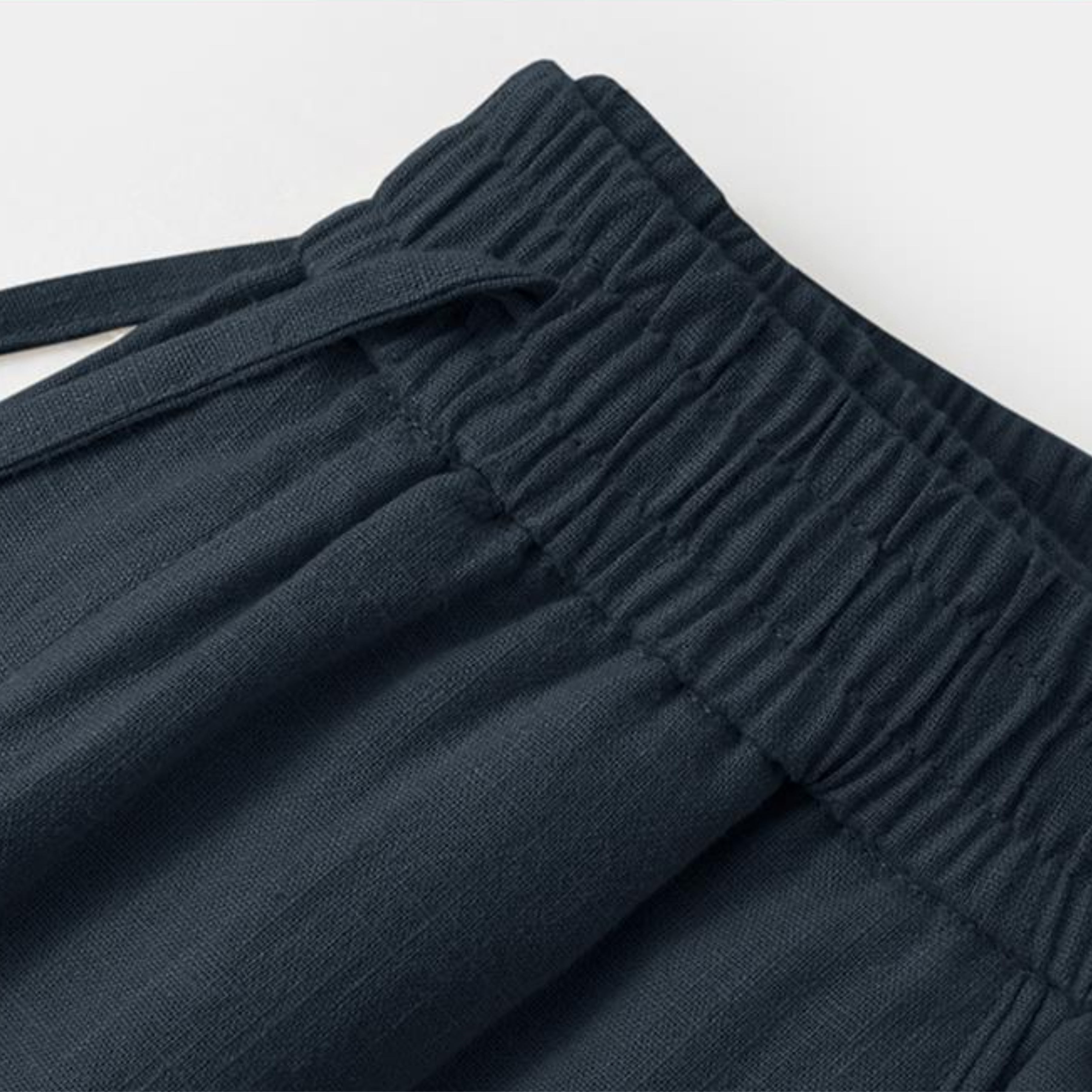 LUXE LINNEBYXOR - Navy