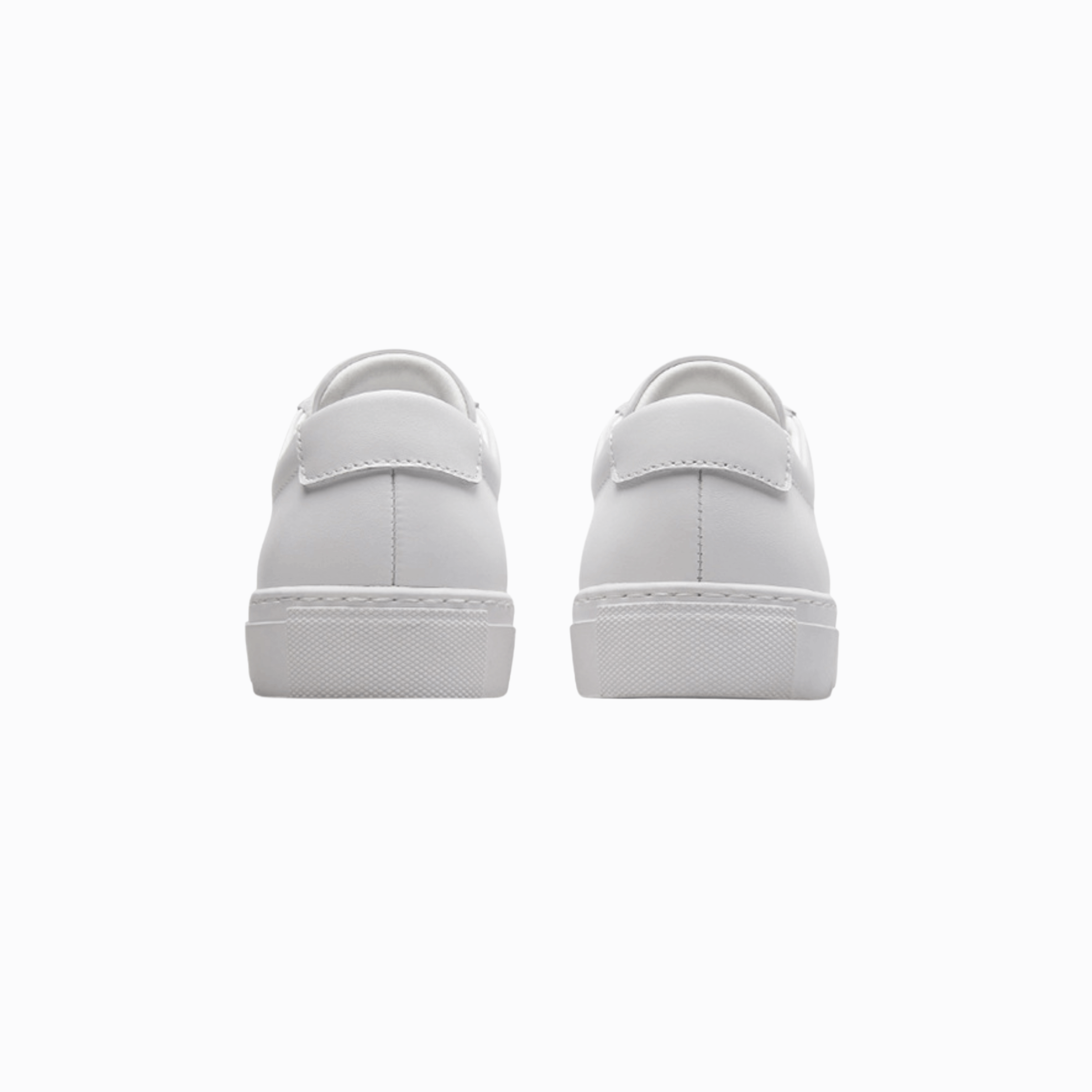 LÄDER SNEAKERS - Vit