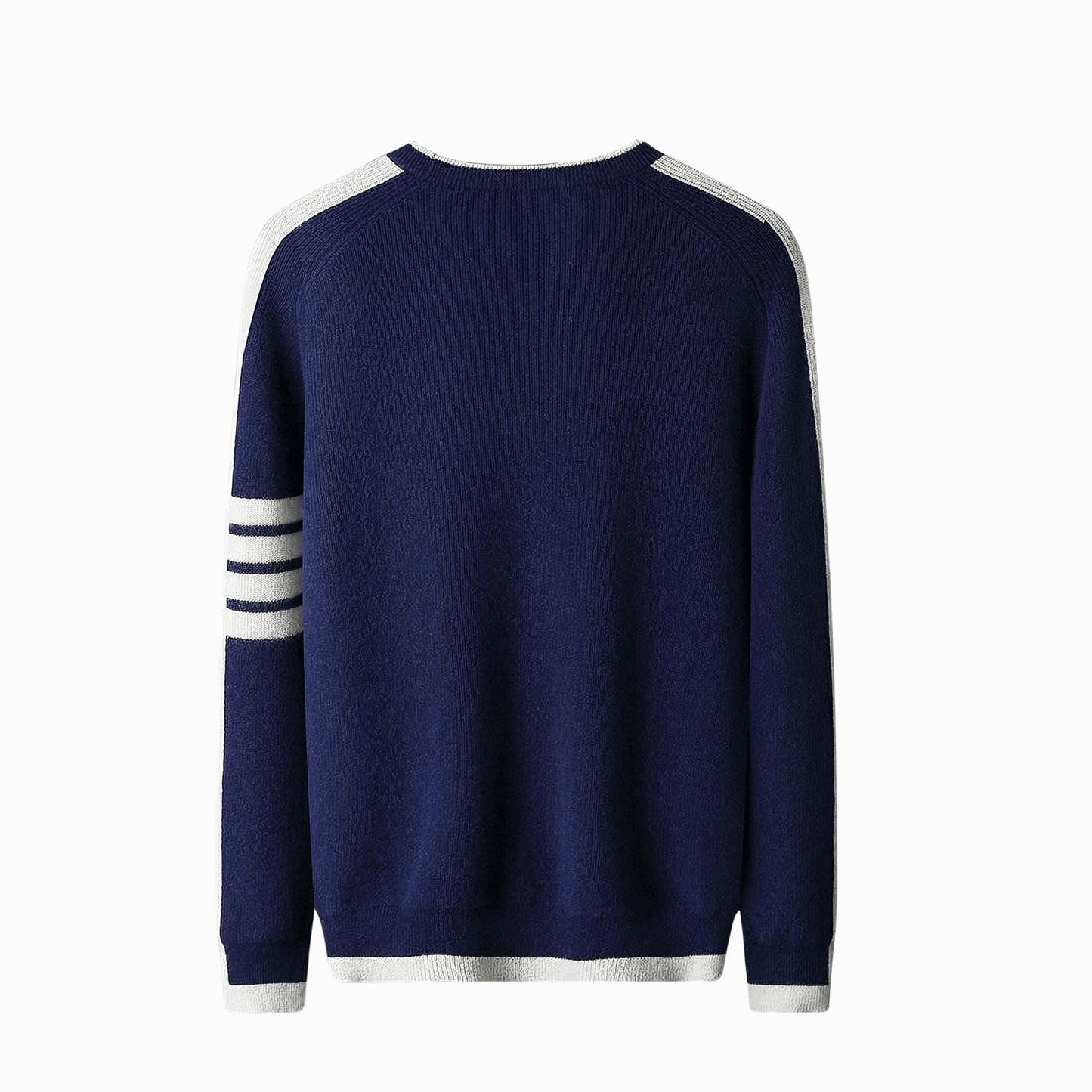 RIBBED-KNIT CREWNECK - Navy