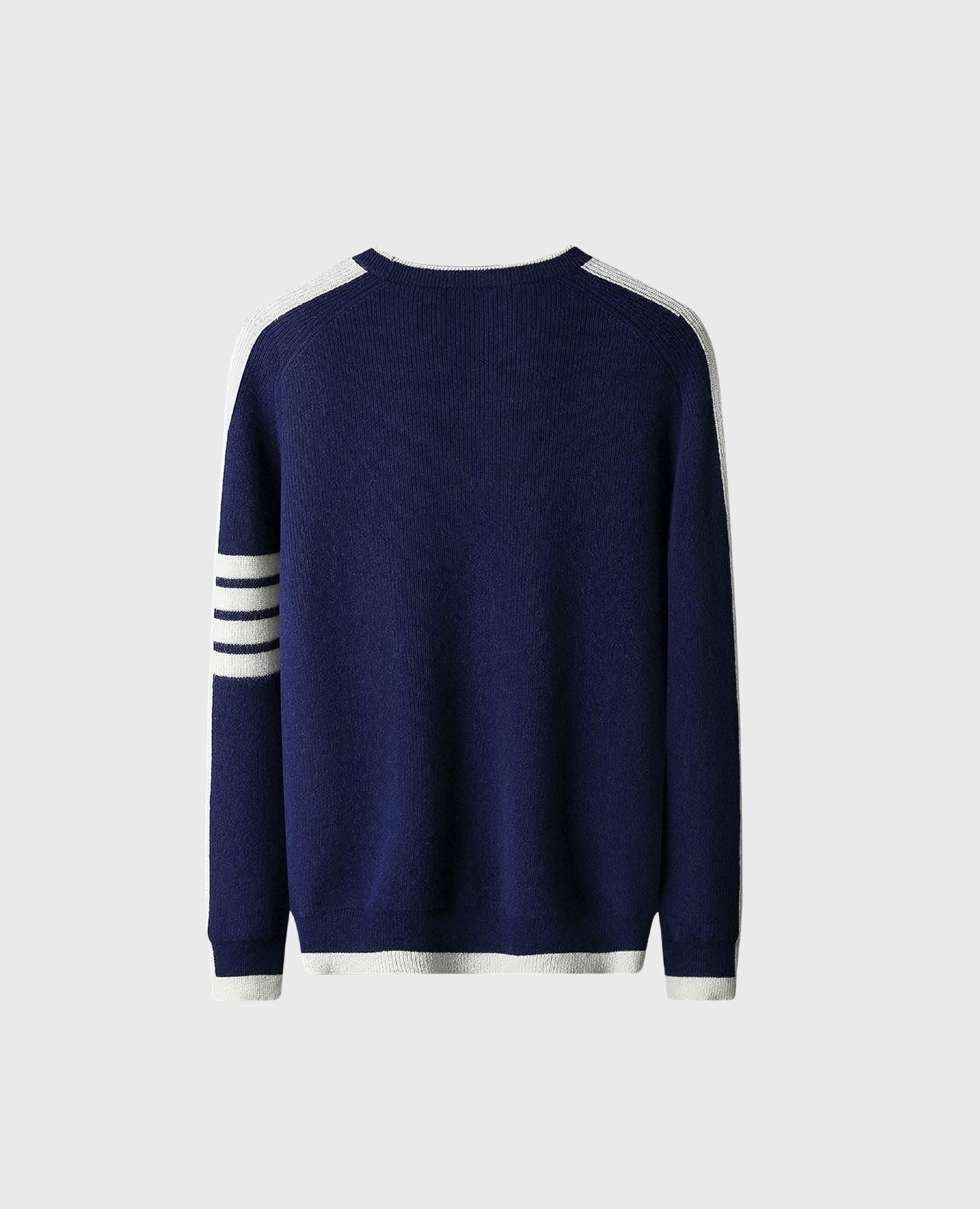AXEL RIBBED-KNIT CREWNECK - MARIN