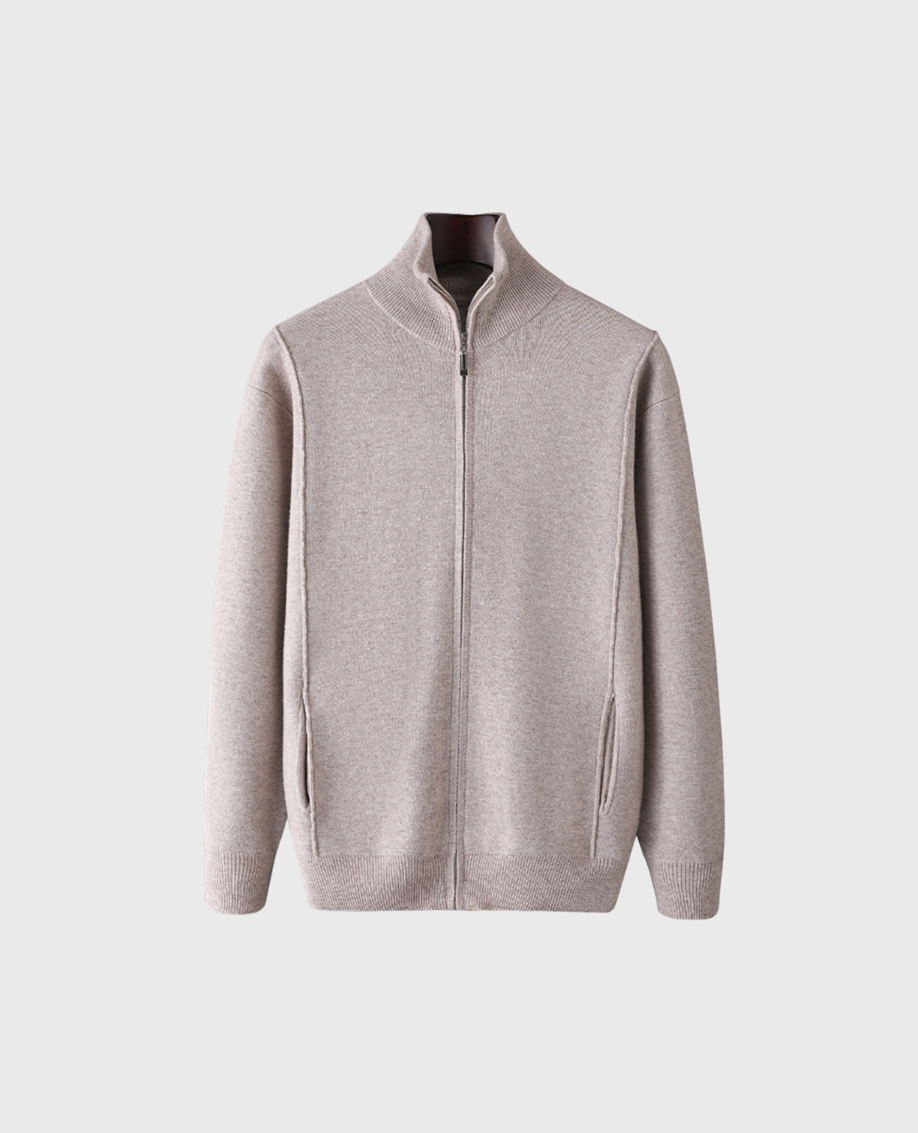 AXEL STICKAD CARDIGAN OFF-WHITE