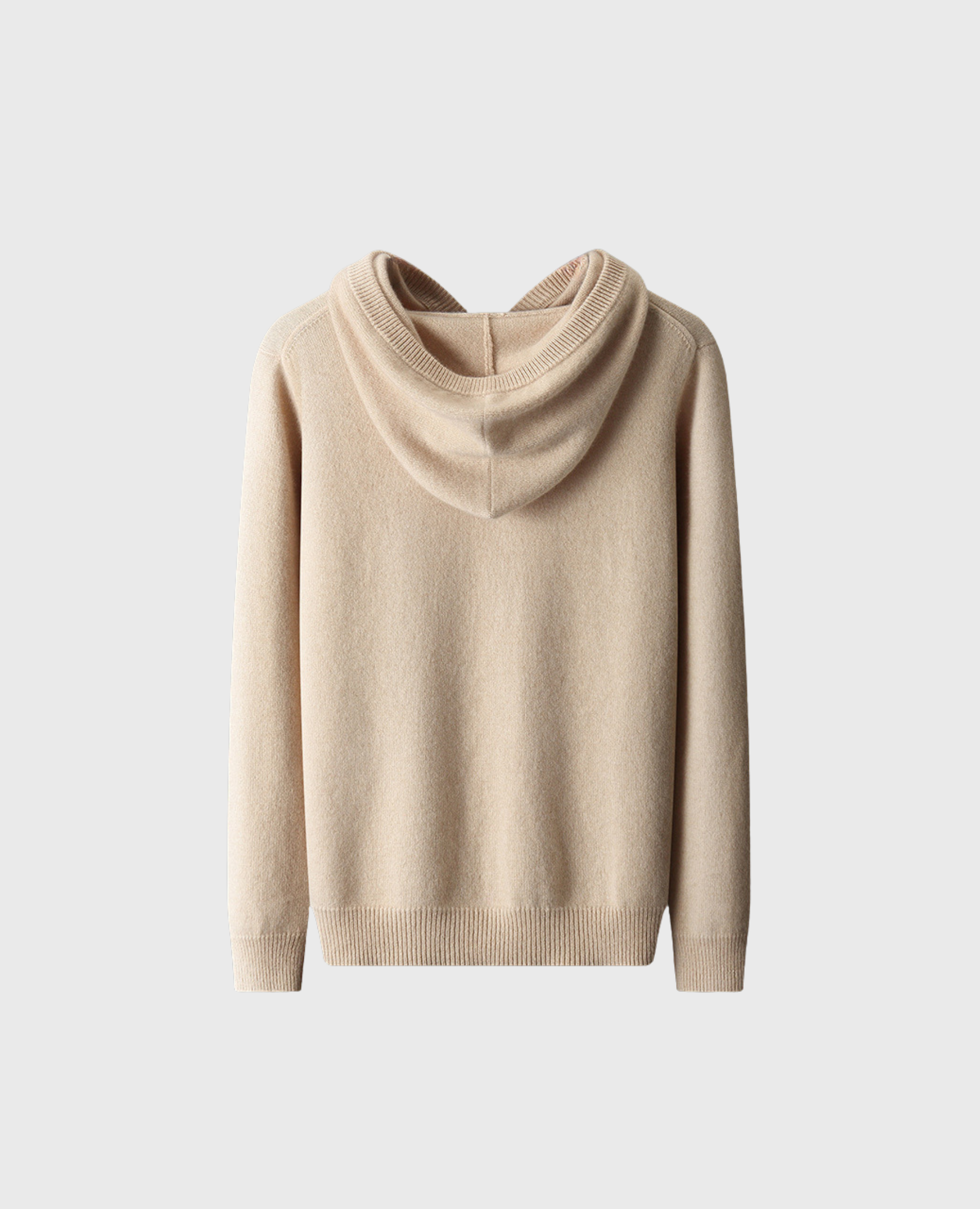 AXEL MERINO HOODIE BEIGE