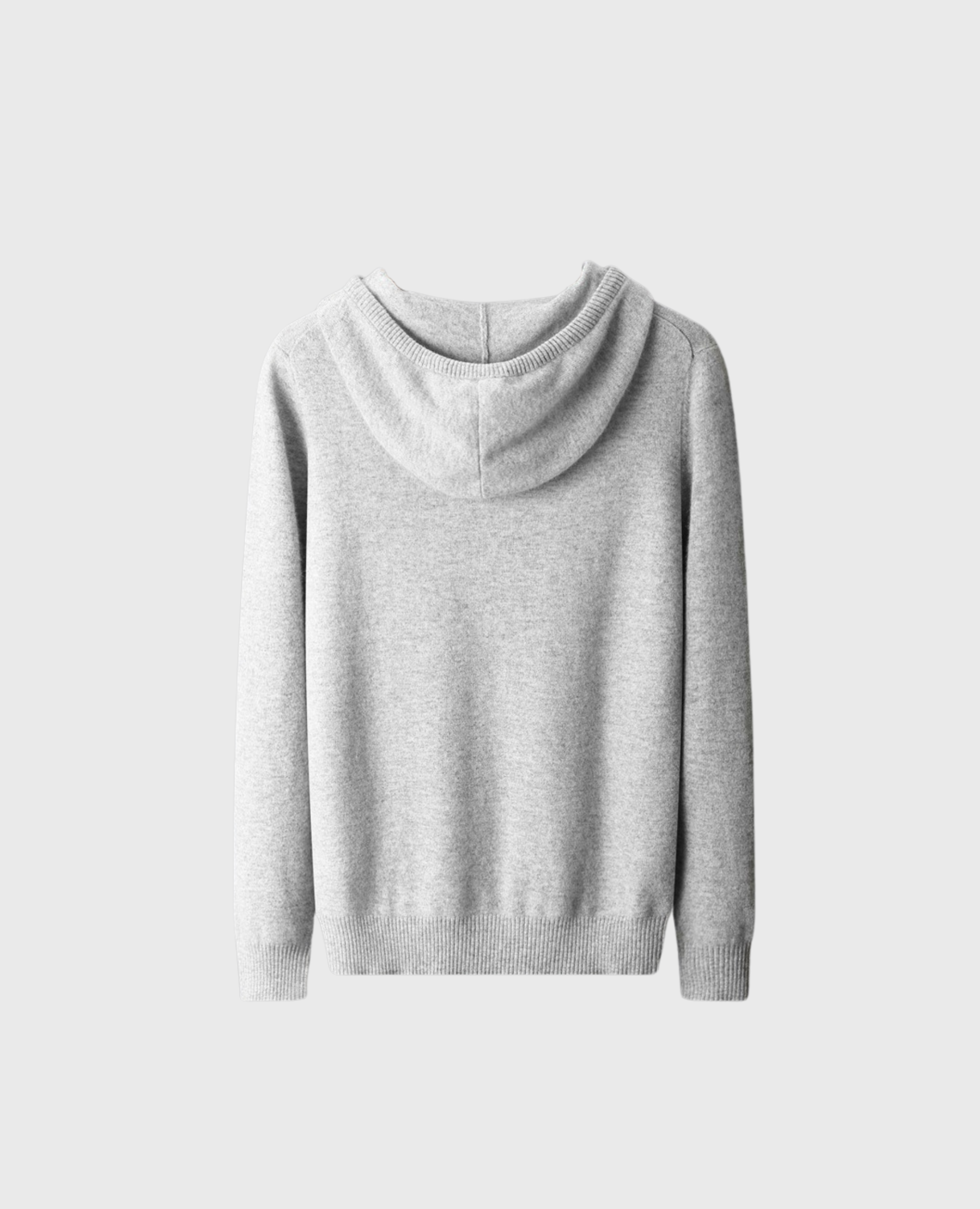 AXEL MERINO HOODIE GRÅ