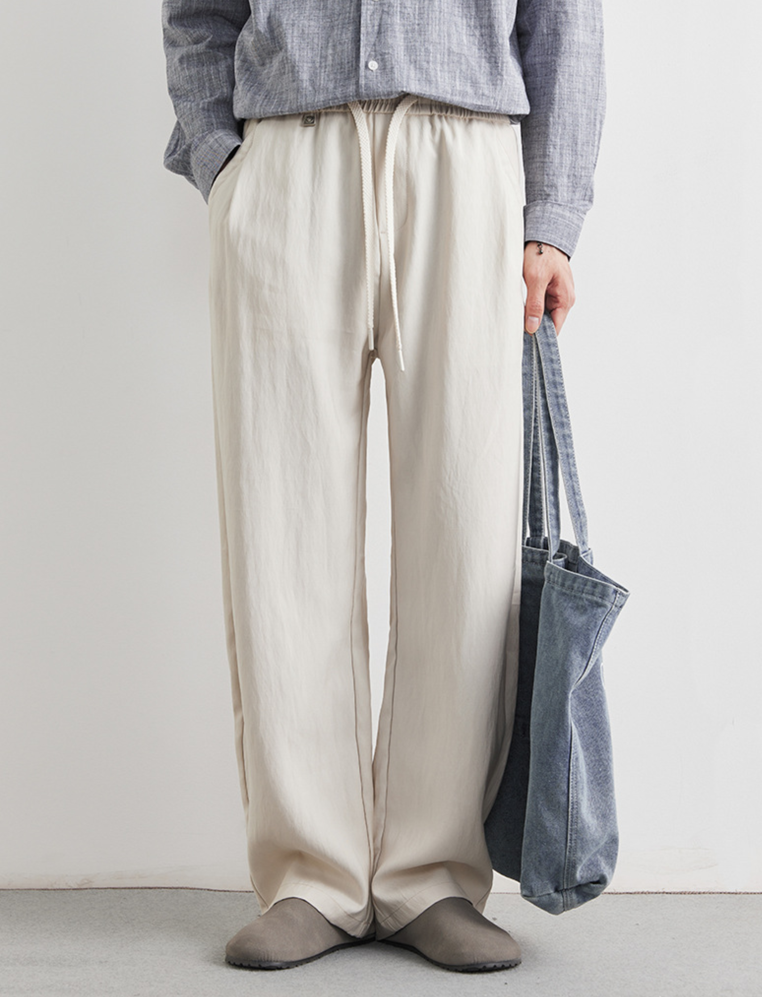 LUXE LINNE BYXOR - Beige