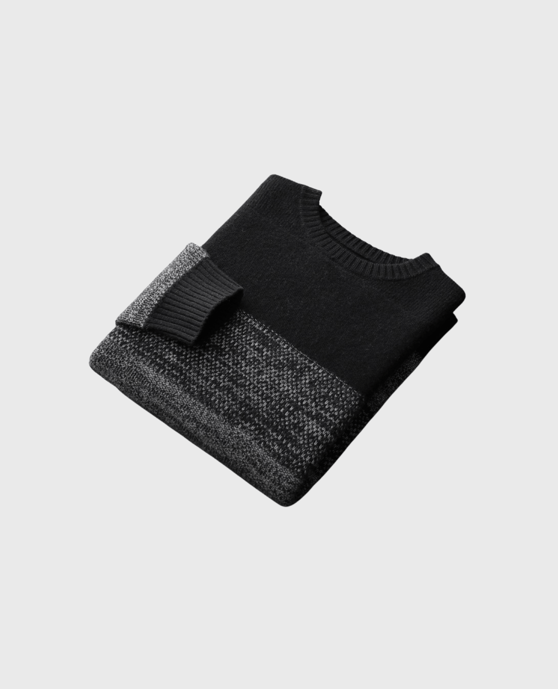 MERINO TRÖJA MÖNSTER  - OUTLET